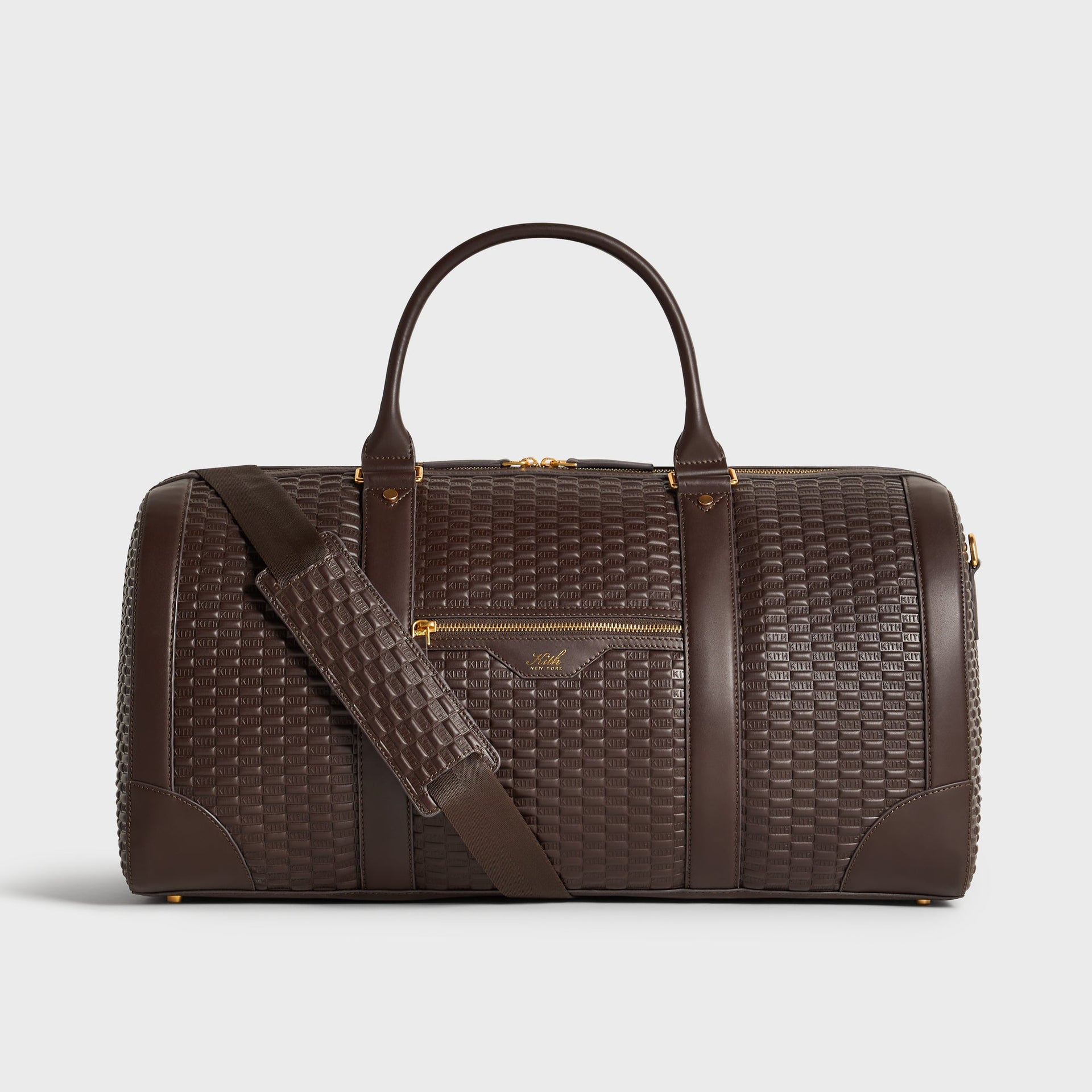 Kith Monogram Smooth Leather Traveler K55 Duffle Bag - Zoom