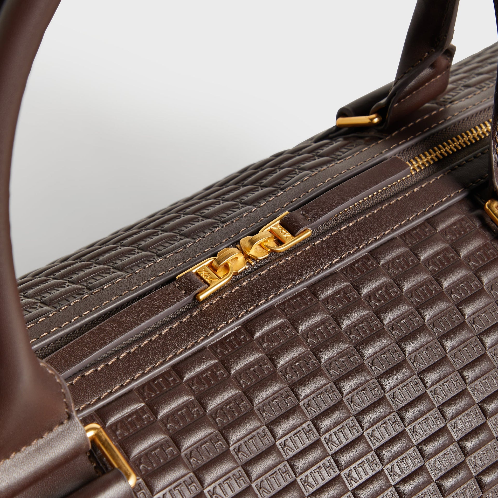 Kith Monogram Smooth Leather Traveler K55 Duffle Bag - Zoom