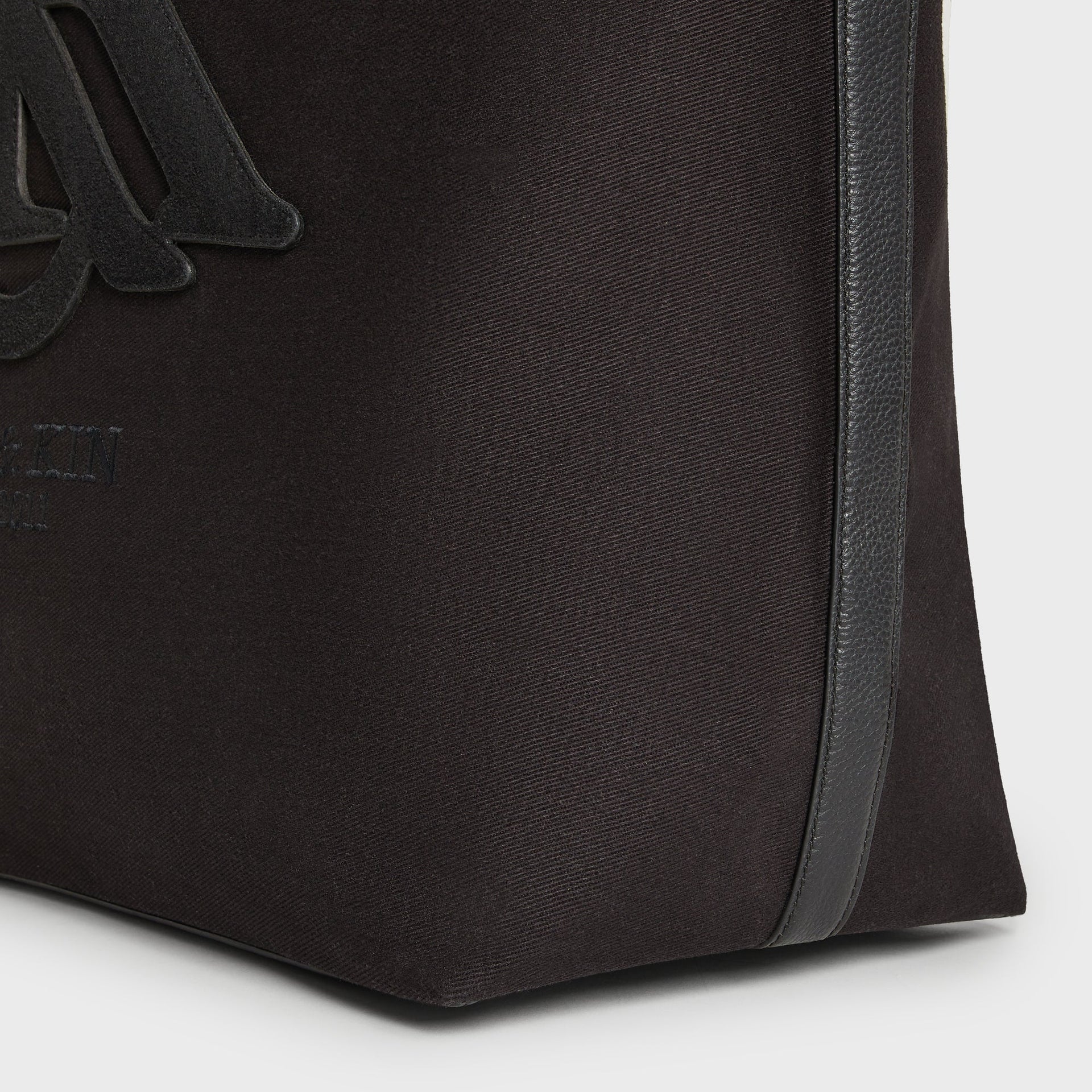 Kith Suede Applique Canvas Tote - Black