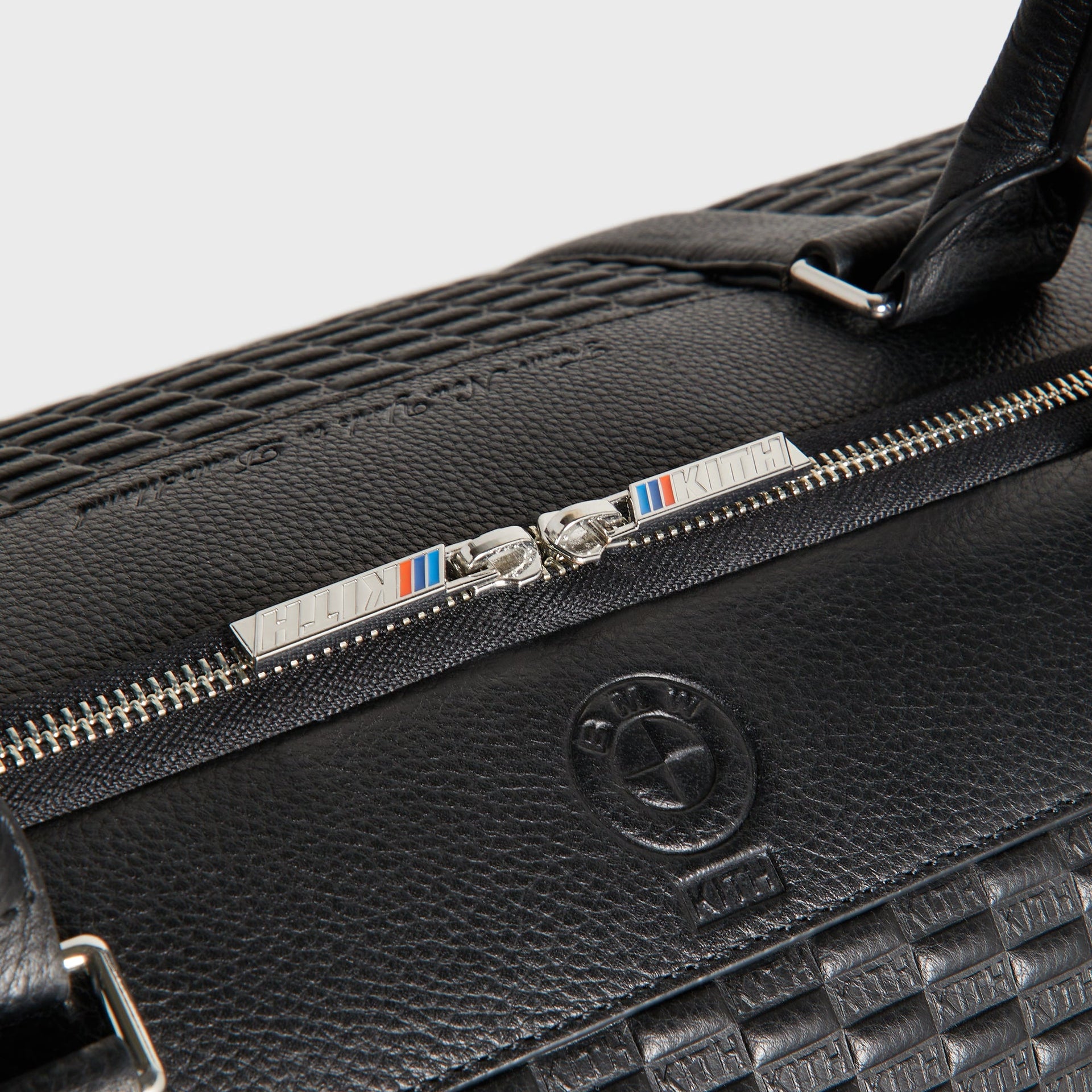 Kith for BMW Leather Travel Garment Duffle Bag - Black