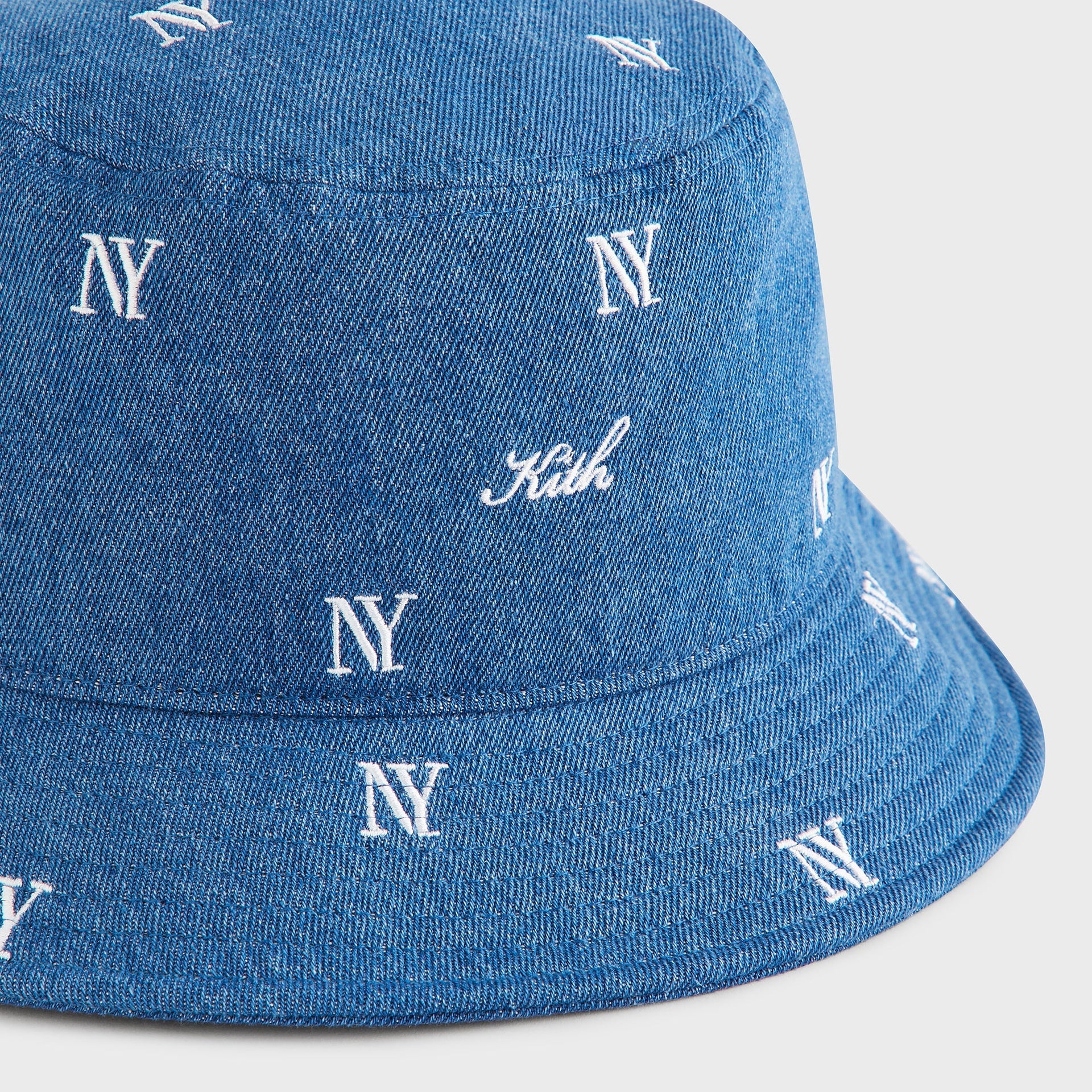 Kith NY All-Over Embroidery Dawson Bucket Hat - Medium Indigo - PH