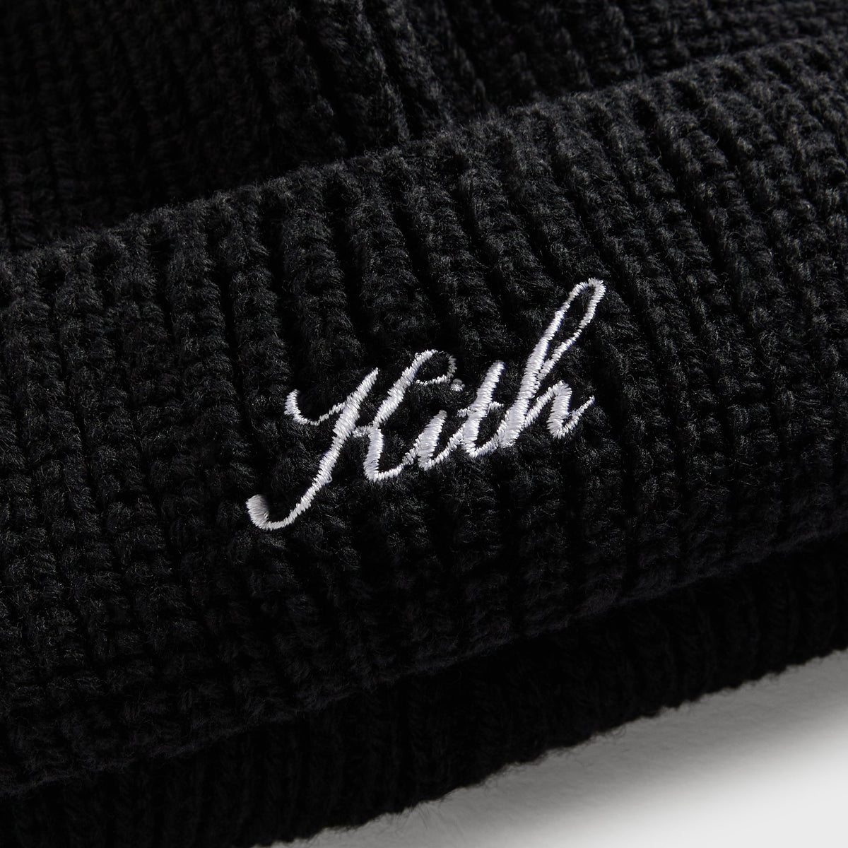 Kith Script Shallow Beanie - Black - PH