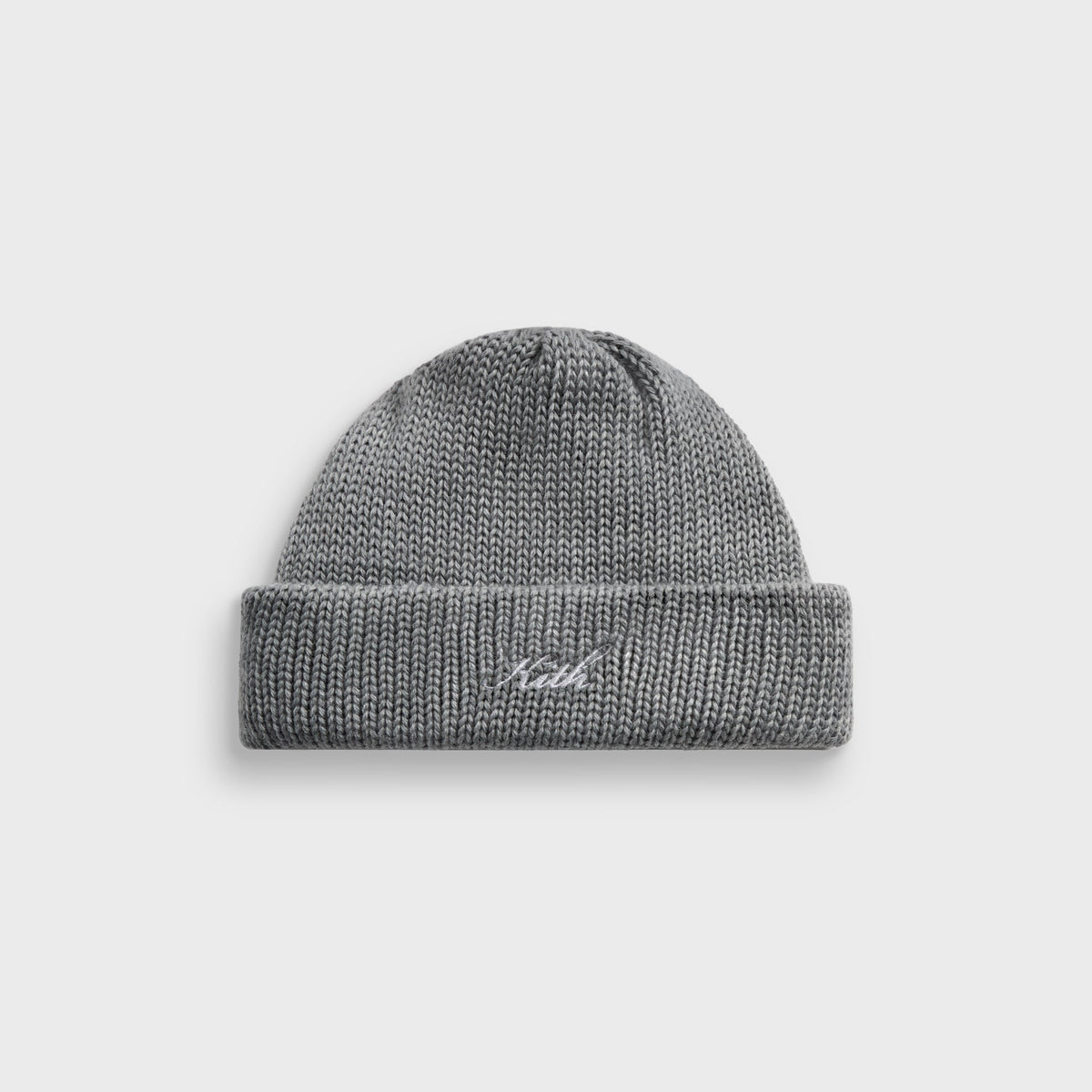Kith Script Icon Beanie - Mid Heather Grey