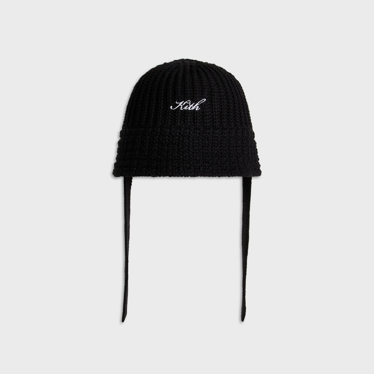 Kith Script Knit Bucket Hat - Black