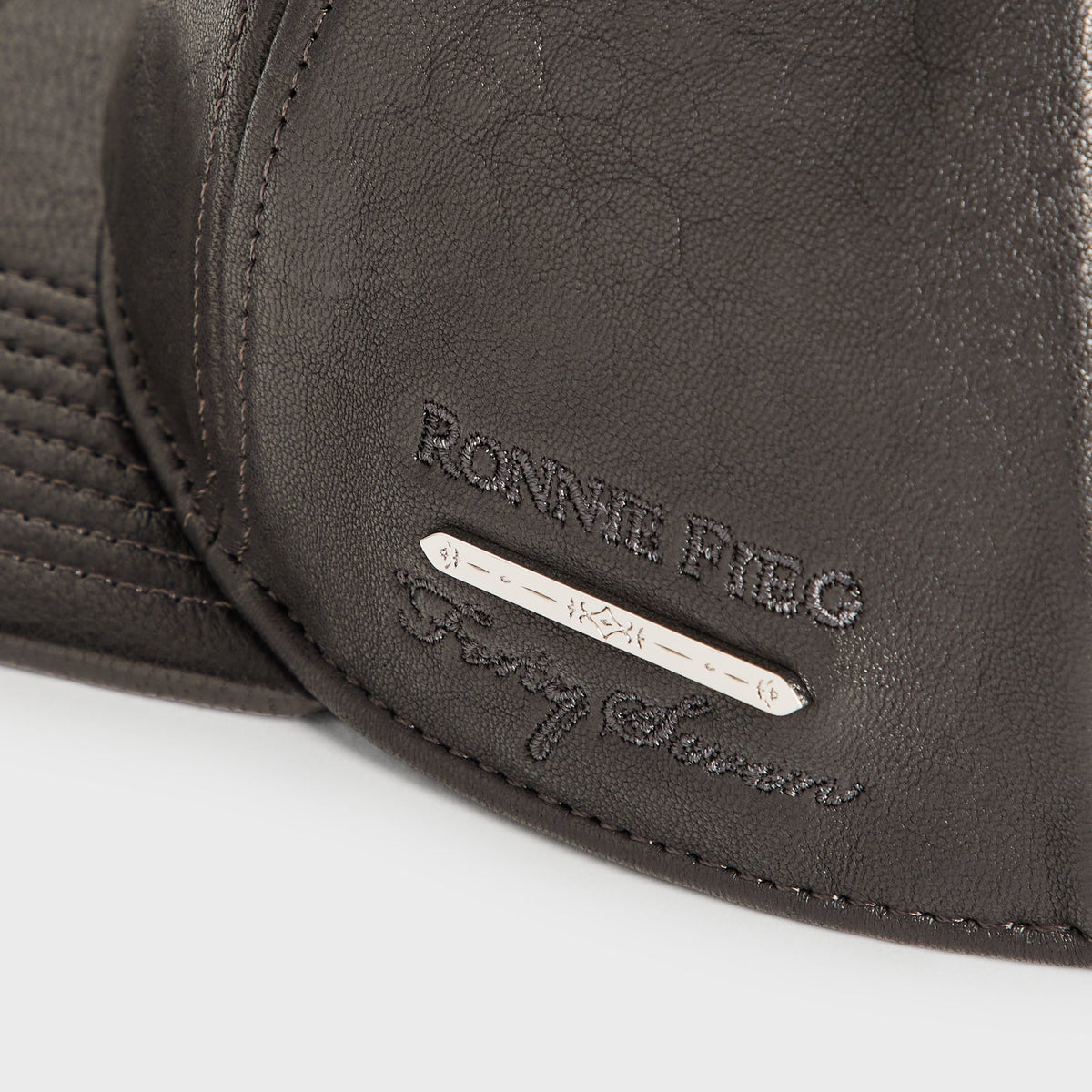 Giorgio Armani & Ronnie Fieg for '47 Soft Leather SL Hitch Cap - Black - PH