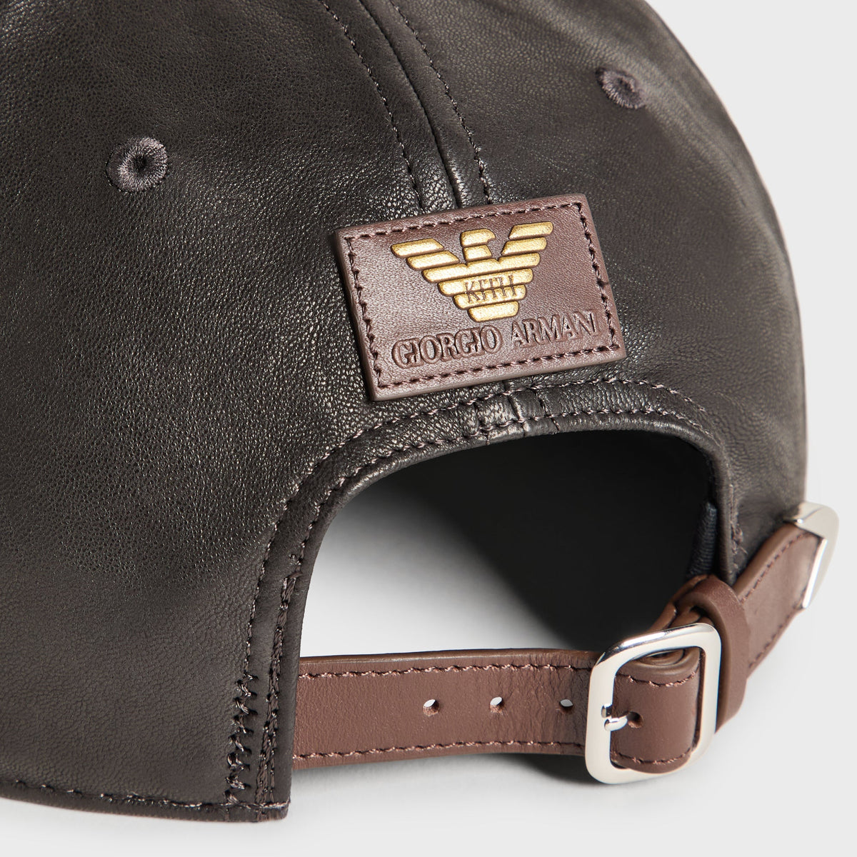 Giorgio Armani & Ronnie Fieg for '47 Soft Leather SL Hitch Cap - Black - PH