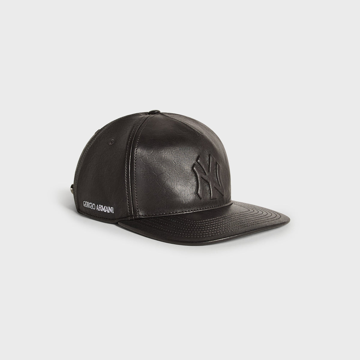Giorgio Armani & Ronnie Fieg for '47 Soft Leather SL Hitch Cap - Black - PH