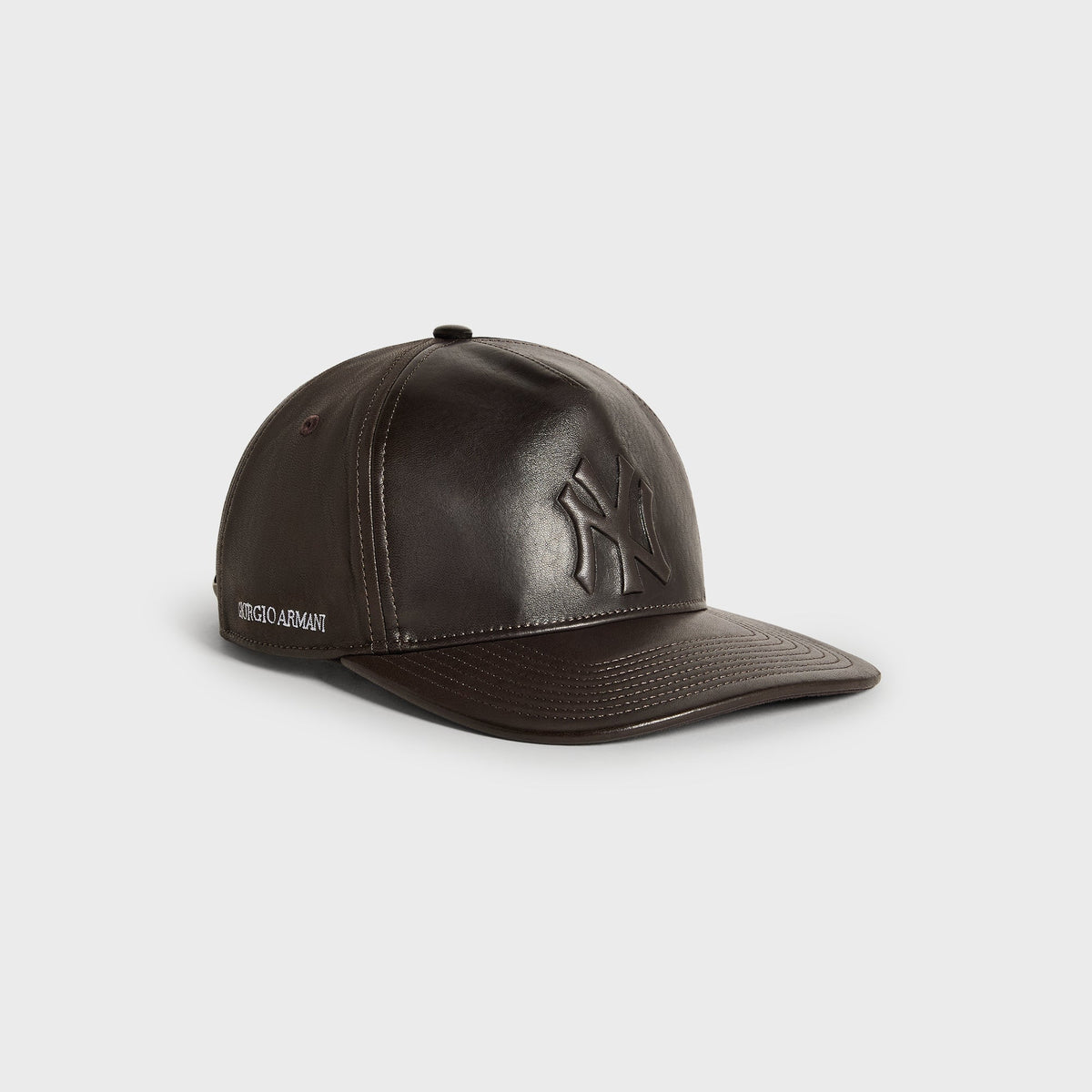 Giorgio Armani & Ronnie Fieg for '47 Soft Leather SL Hitch Cap - Cacao - PH