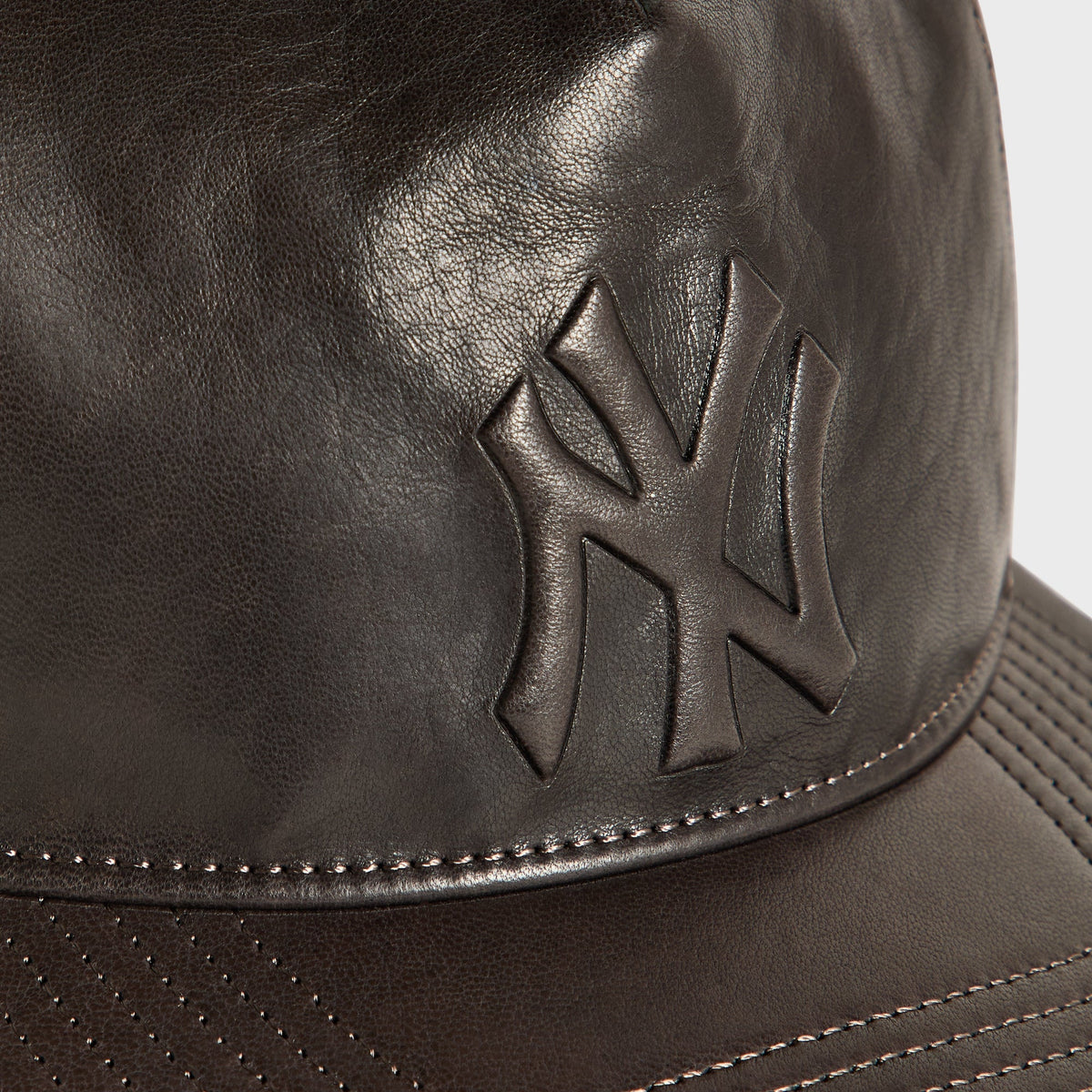 Giorgio Armani & Ronnie Fieg for '47 Soft Leather SL Hitch Cap - Cacao - PH