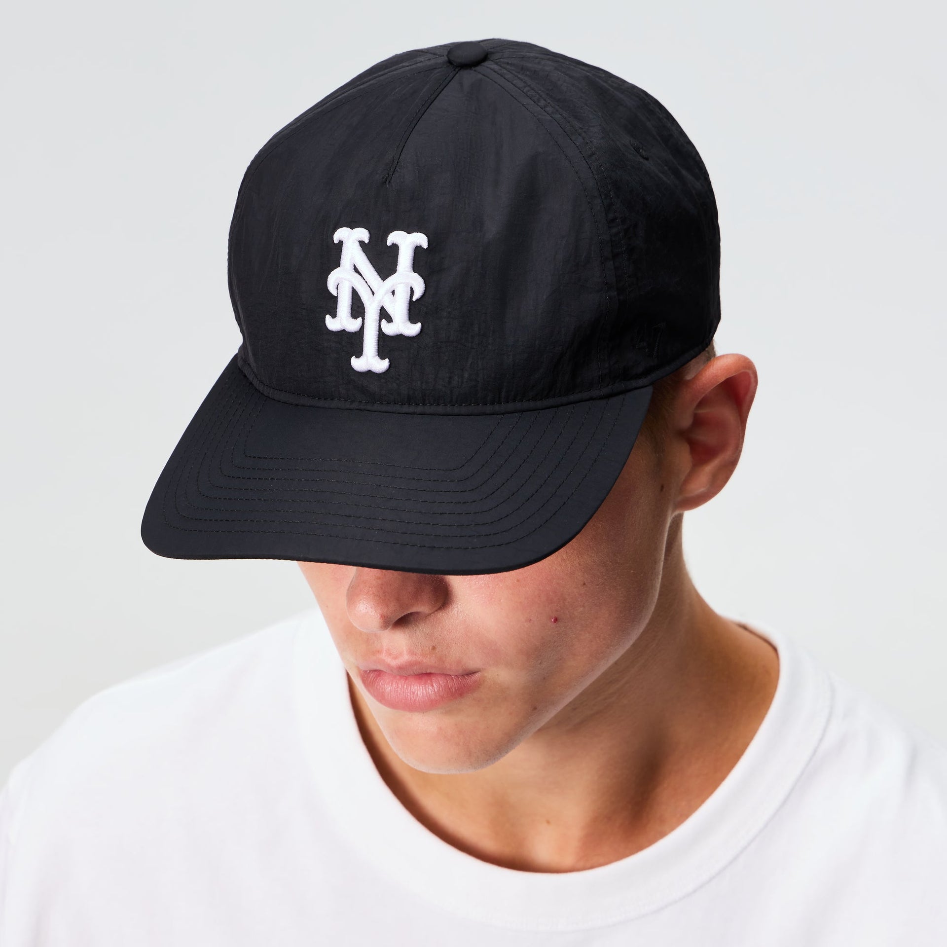 Kith & '47 for the New York Mets Nylon SL Hitch Snapback - Black