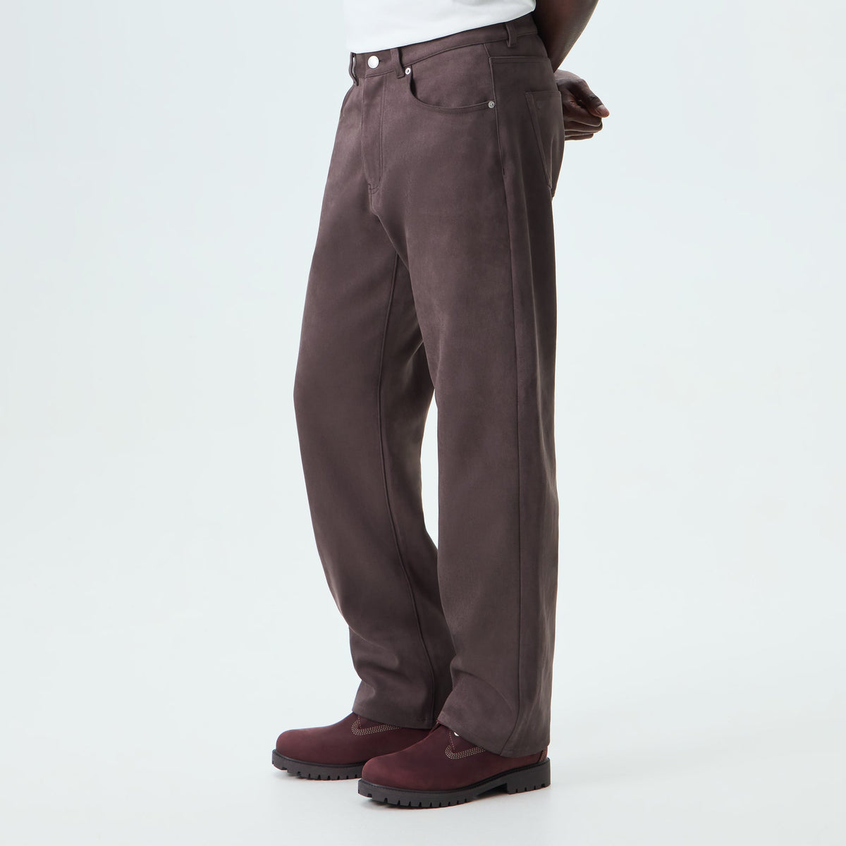 Kith Microsuede Bonded Flannel Webster Chill - Dark Ash