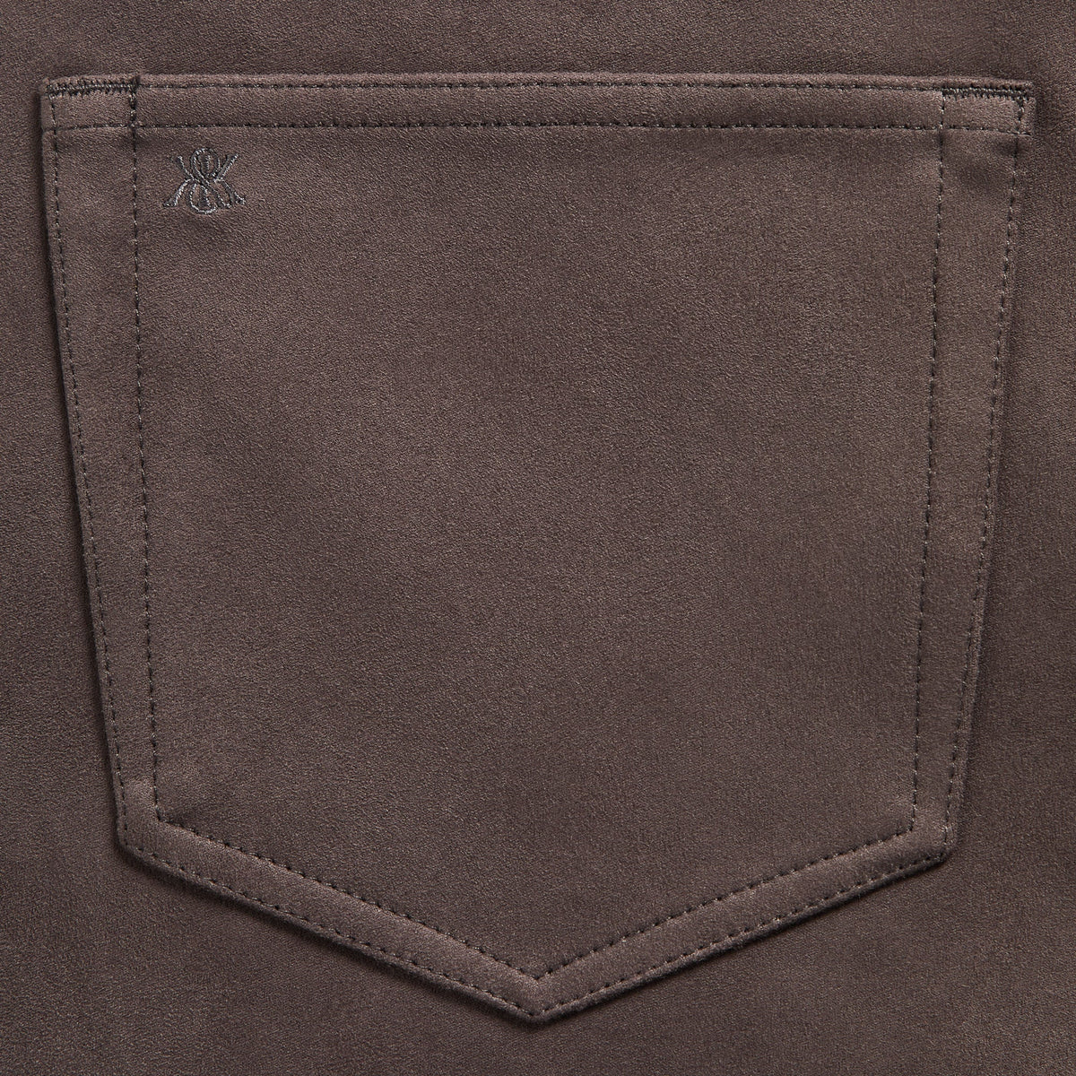 Kith Microsuede Bonded Flannel Webster Chill - Dark Ash - PH