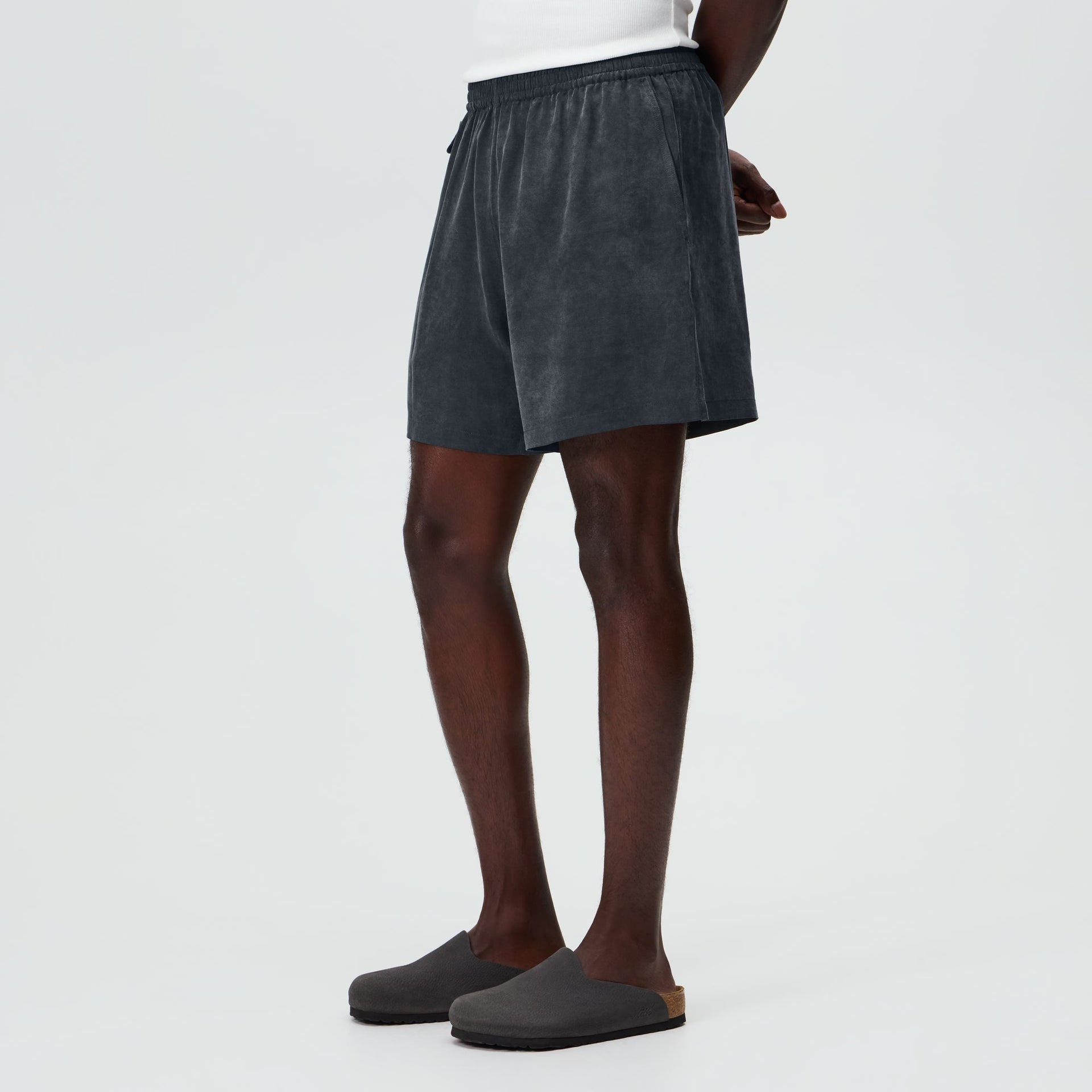 &Kin Cupro Linen Kellen Short - Somber - PH