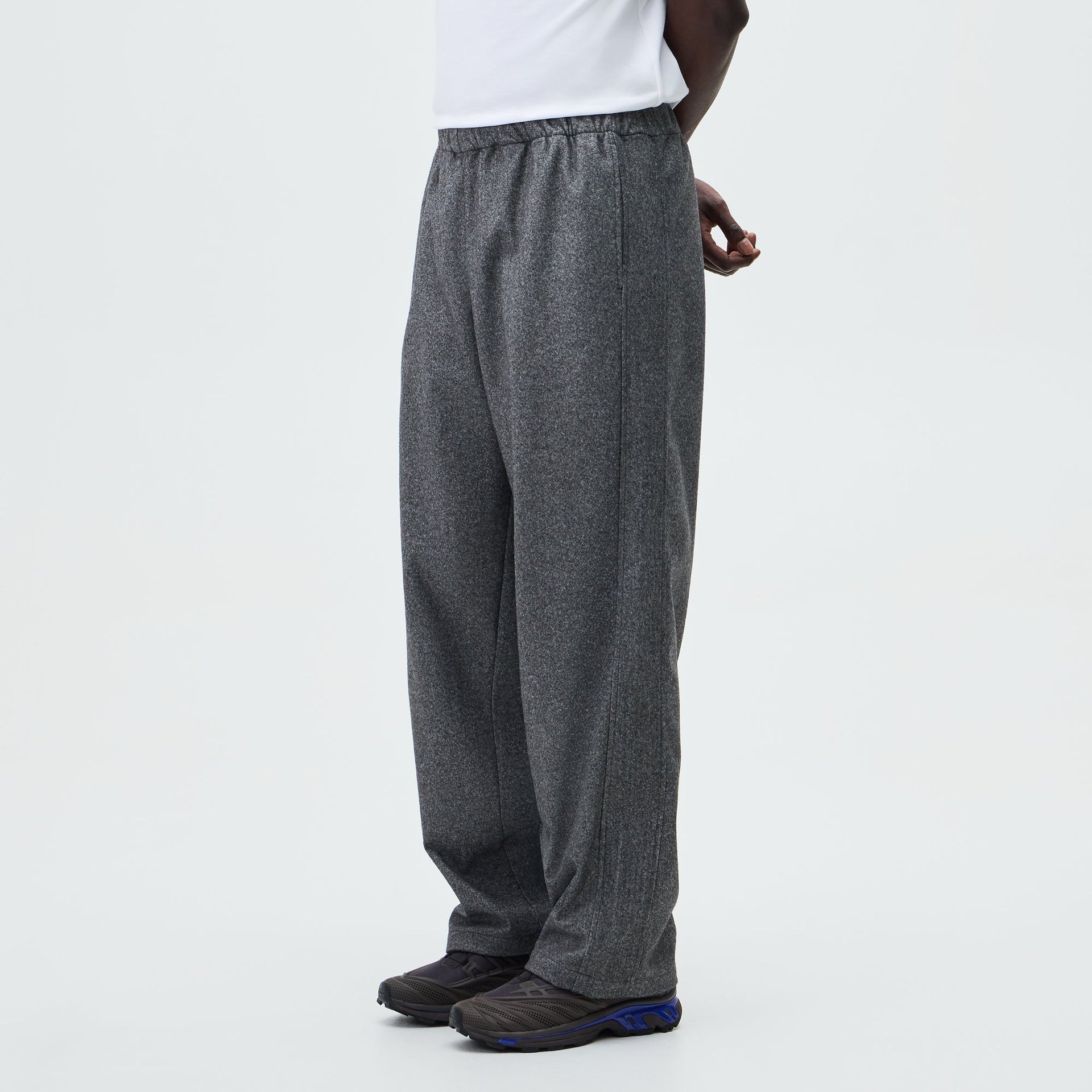 &Kin Flannel Jersey Matthias Track Pant - Charcoal Heather - PH