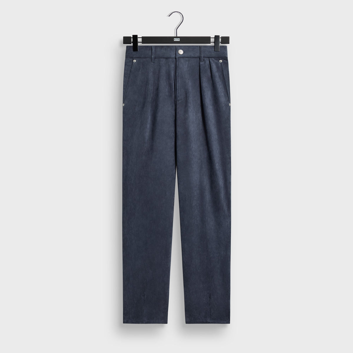 Kith Brushed Microsuede Brett Pleated Pant - Torpedo