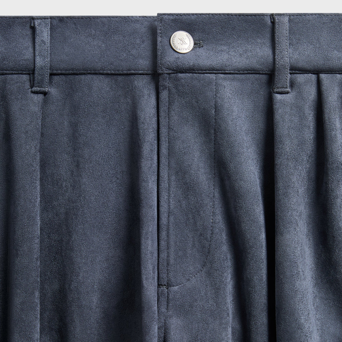 Kith Brushed Microsuede Brett Pleated Pant - Torpedo - PH