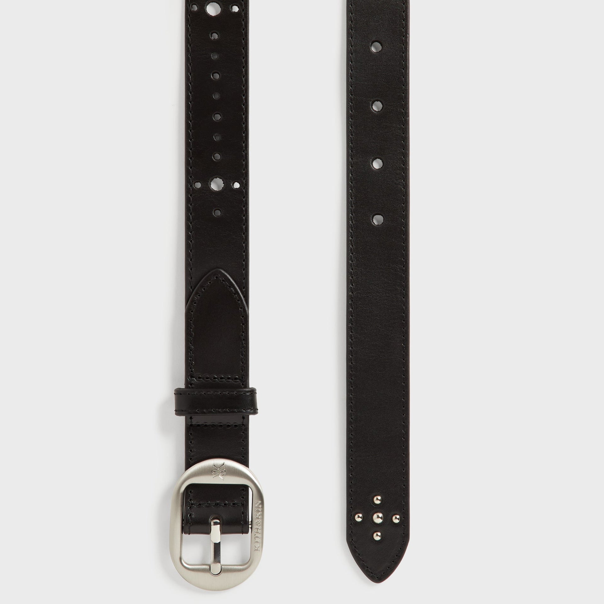 Kith Studded Leather Belt - Black