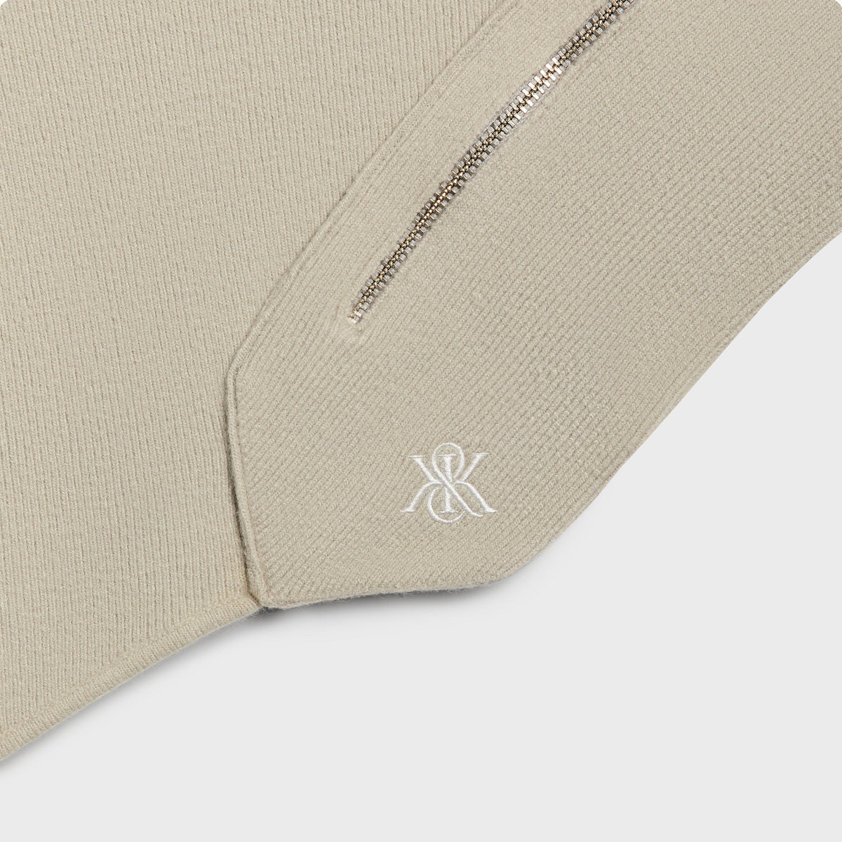 Kith Soft Rib Knit Crossbody Neck Warmer - Medium Heather Grey - PH