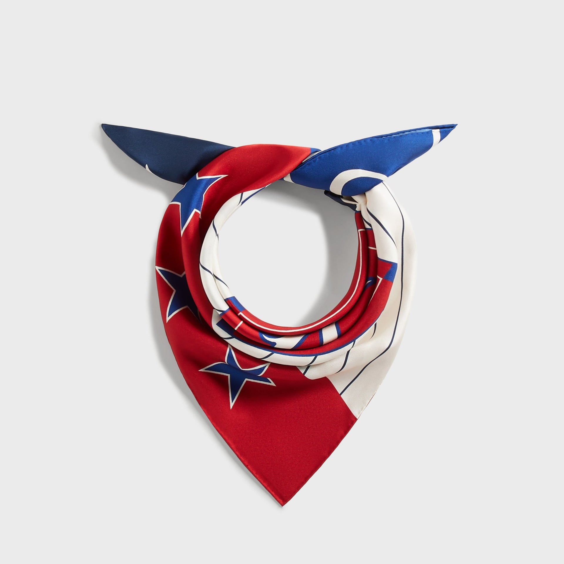 Kith Printed Silk Scarf - Sandrift