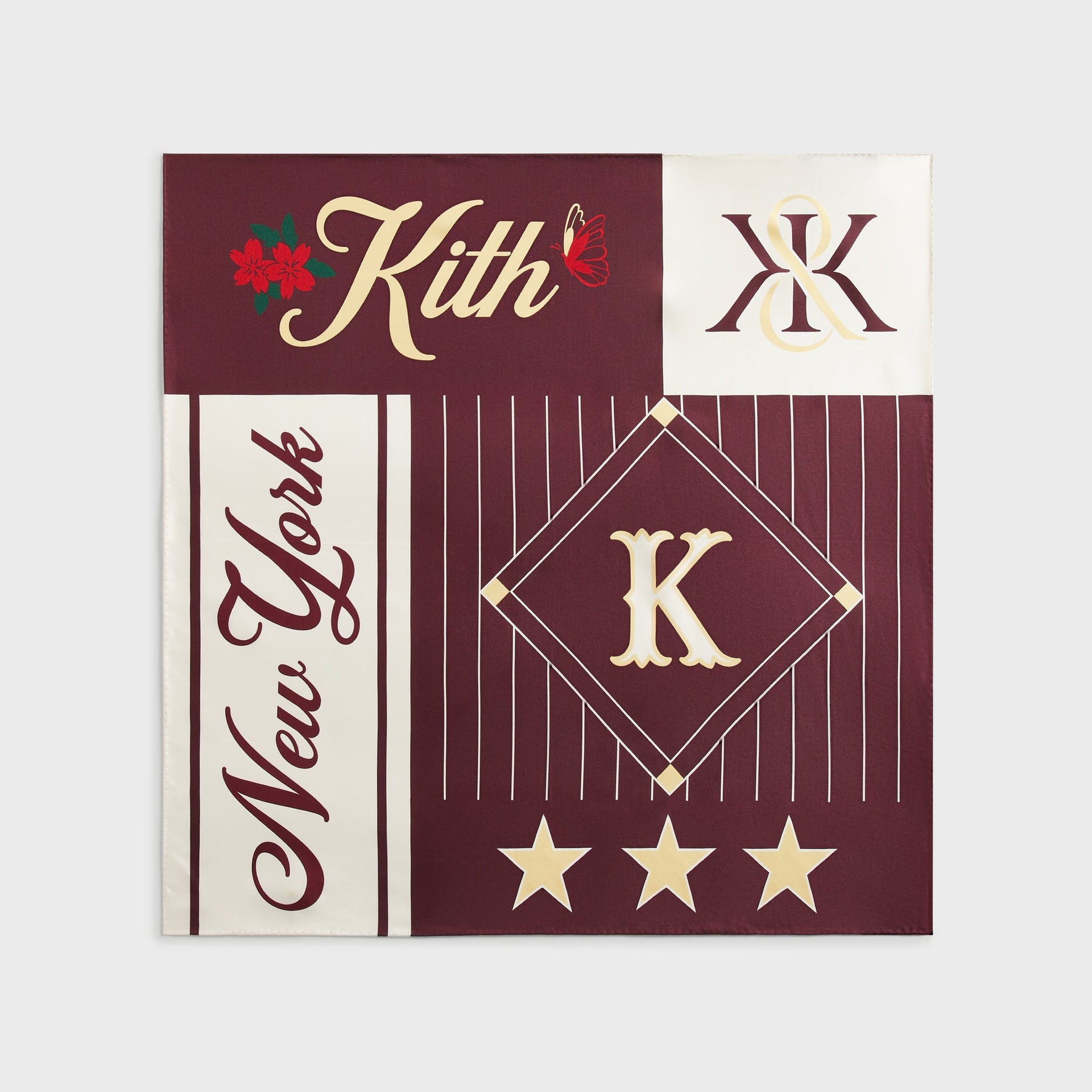 Kith Printed Silk Scarf - Magma