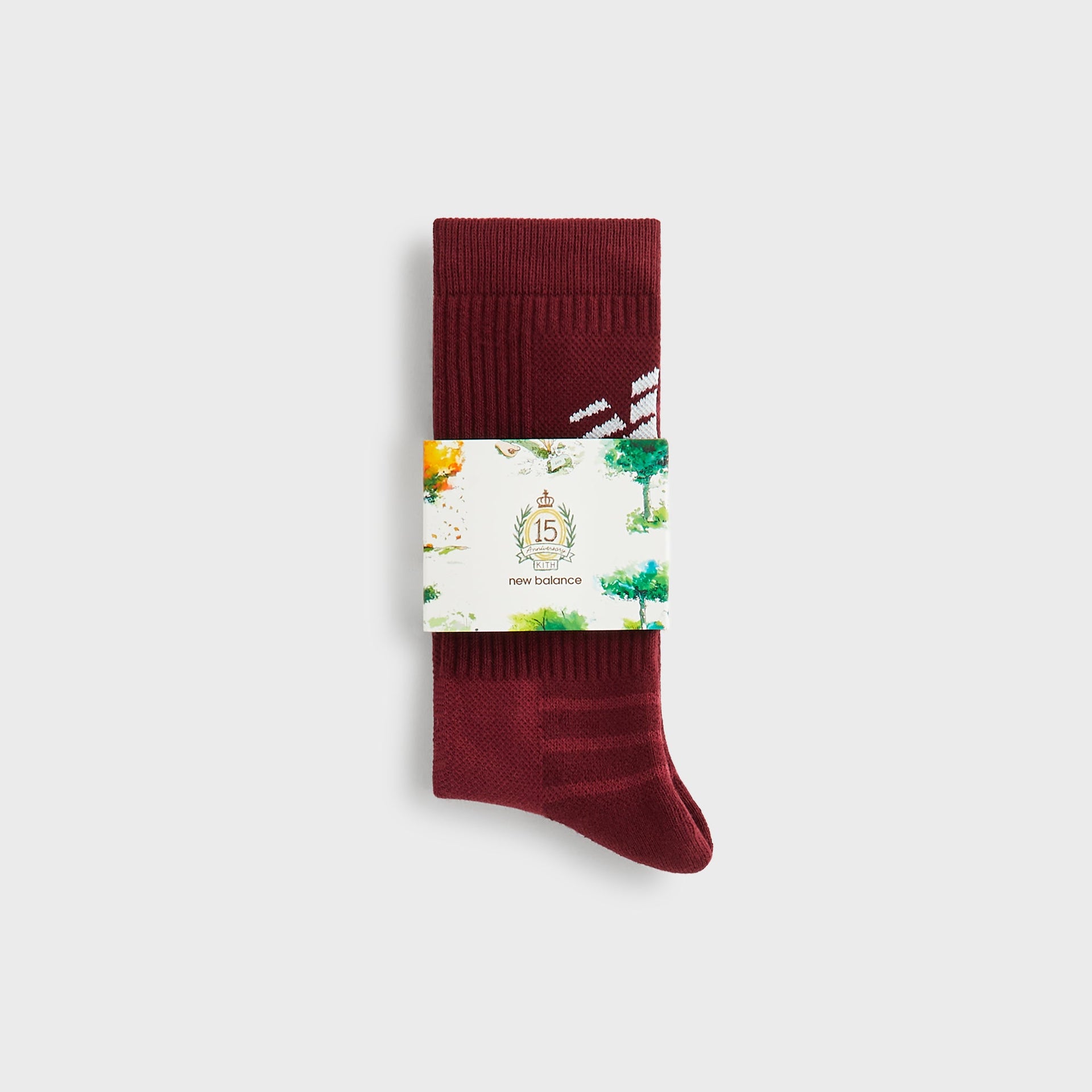Kith & New Balance Big Logo Crew Socks - Biking Red