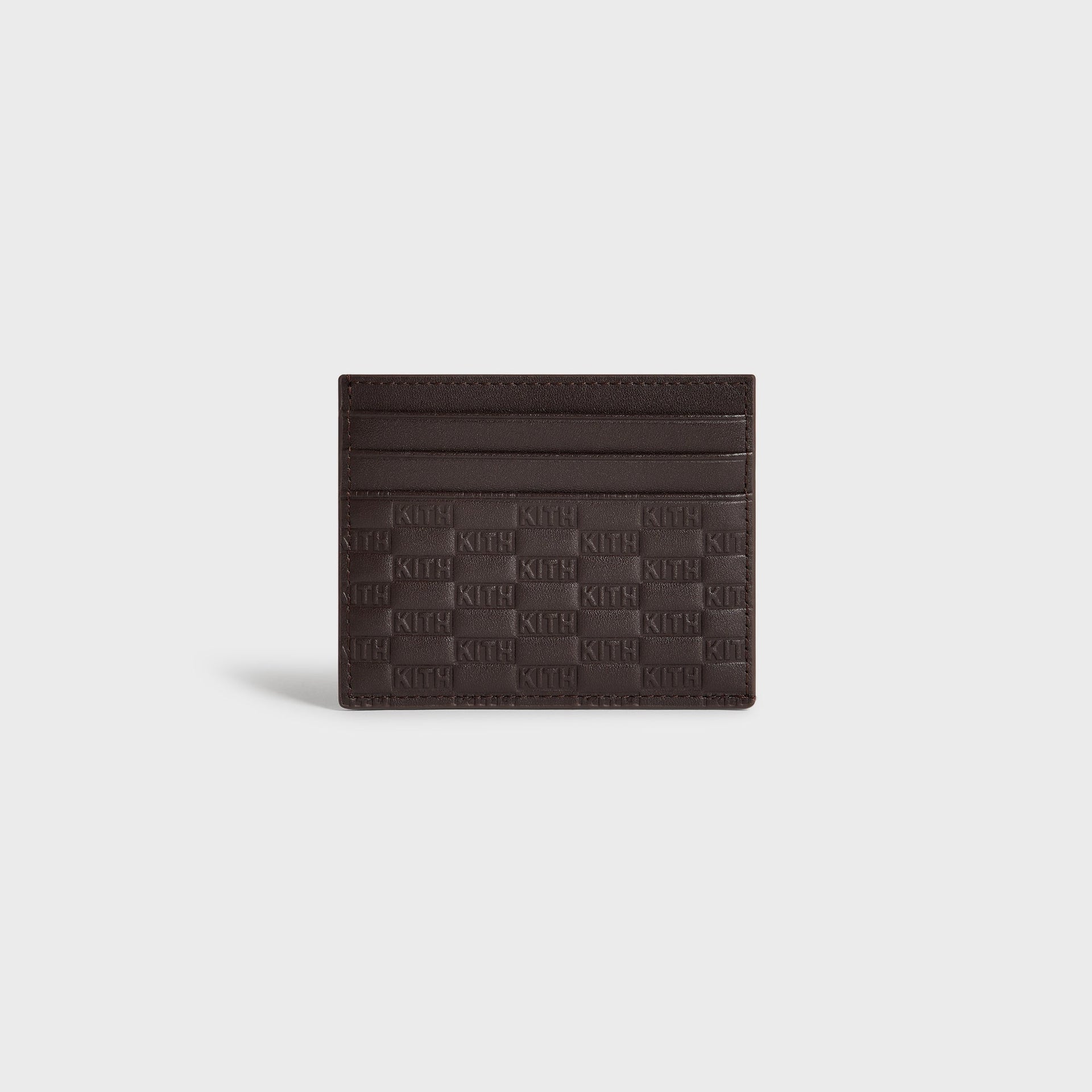 Kith Monogram Smooth Leather Card Holder - Zoom