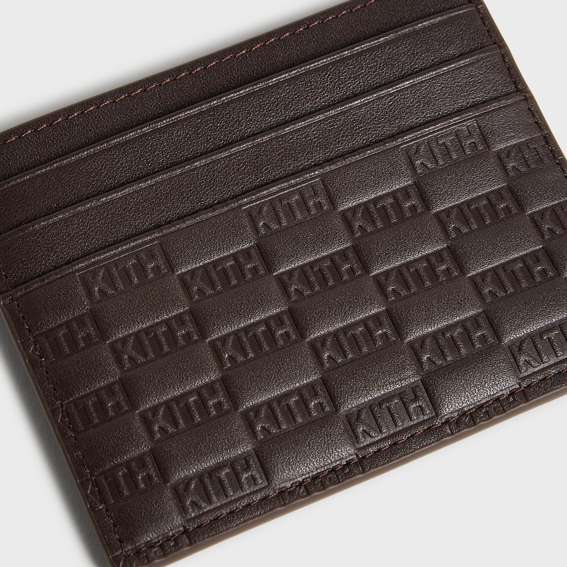 Kith Monogram Smooth Leather Card Holder - Zoom