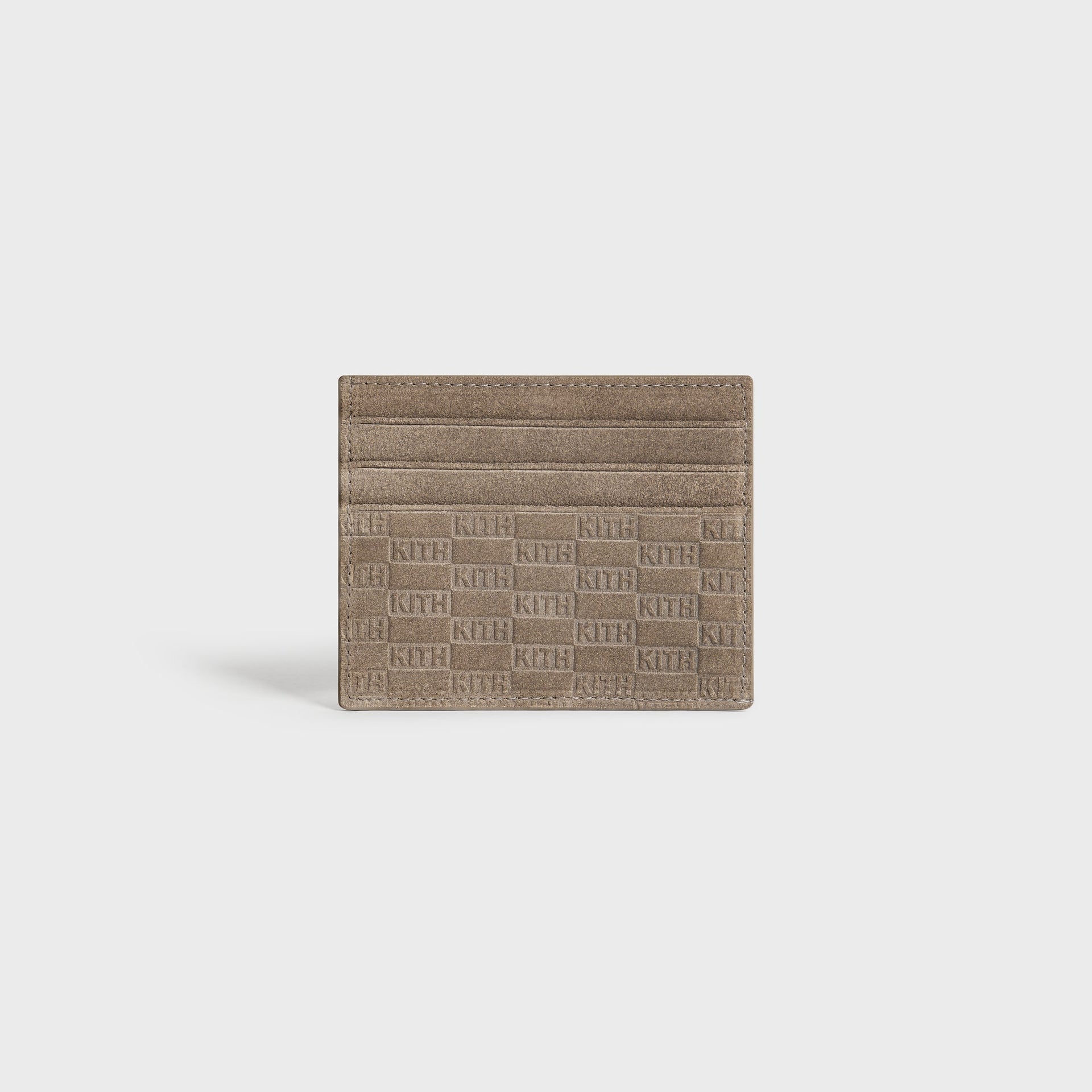 Kith Monogram Suede Cardholder - Java - PH