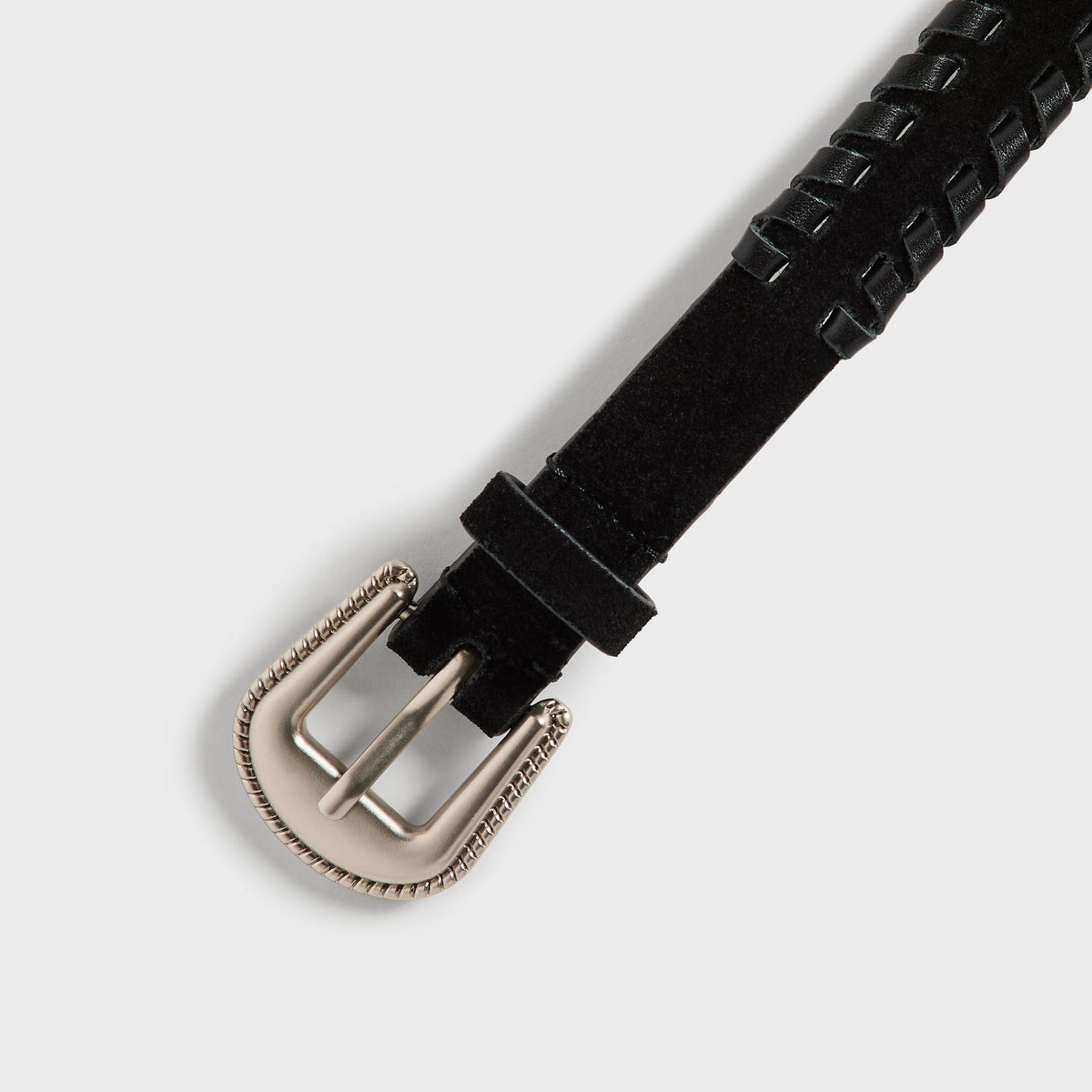 Kith Braided Edge Belt - Black