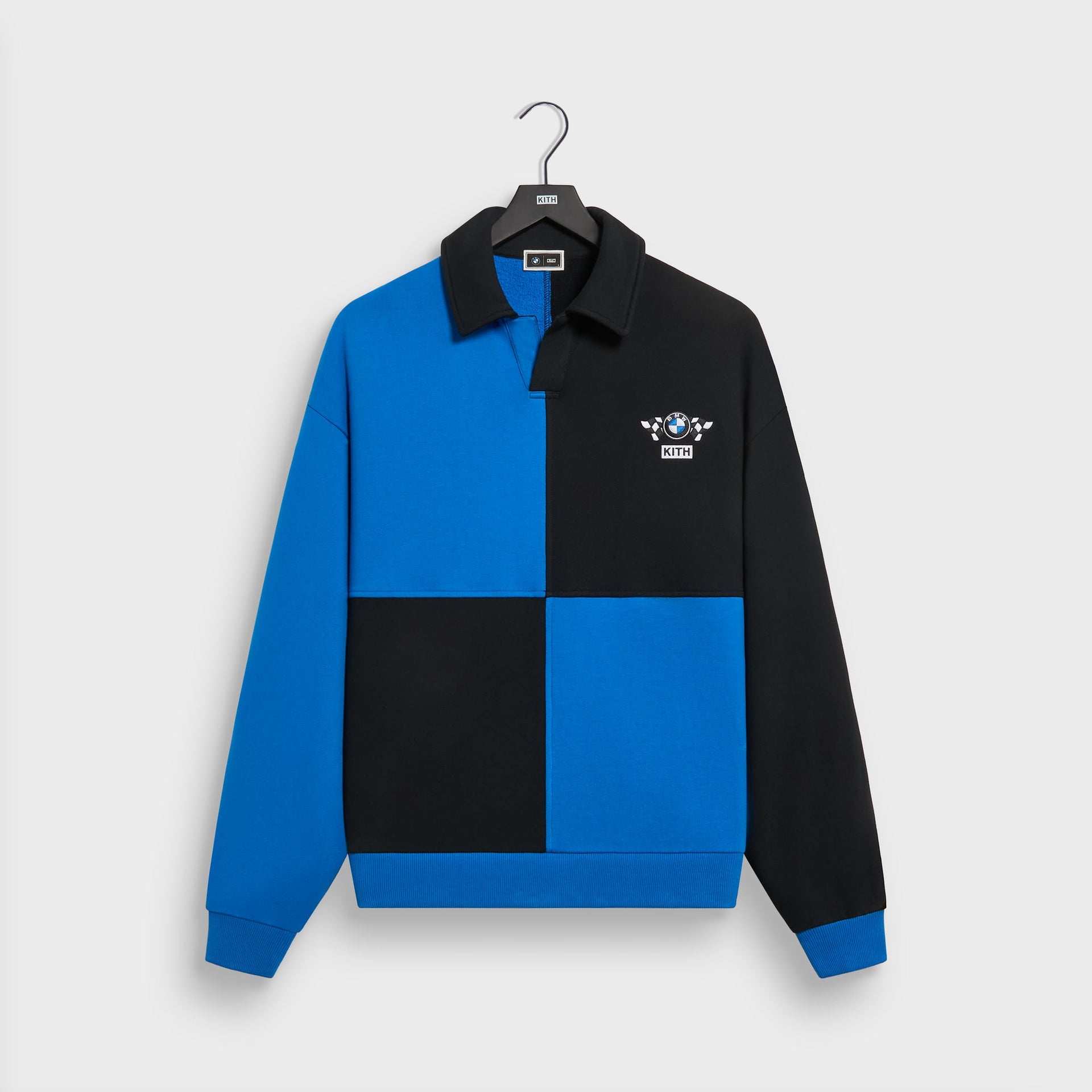 Kith for BMW Checkered Nelson Rugby - Black