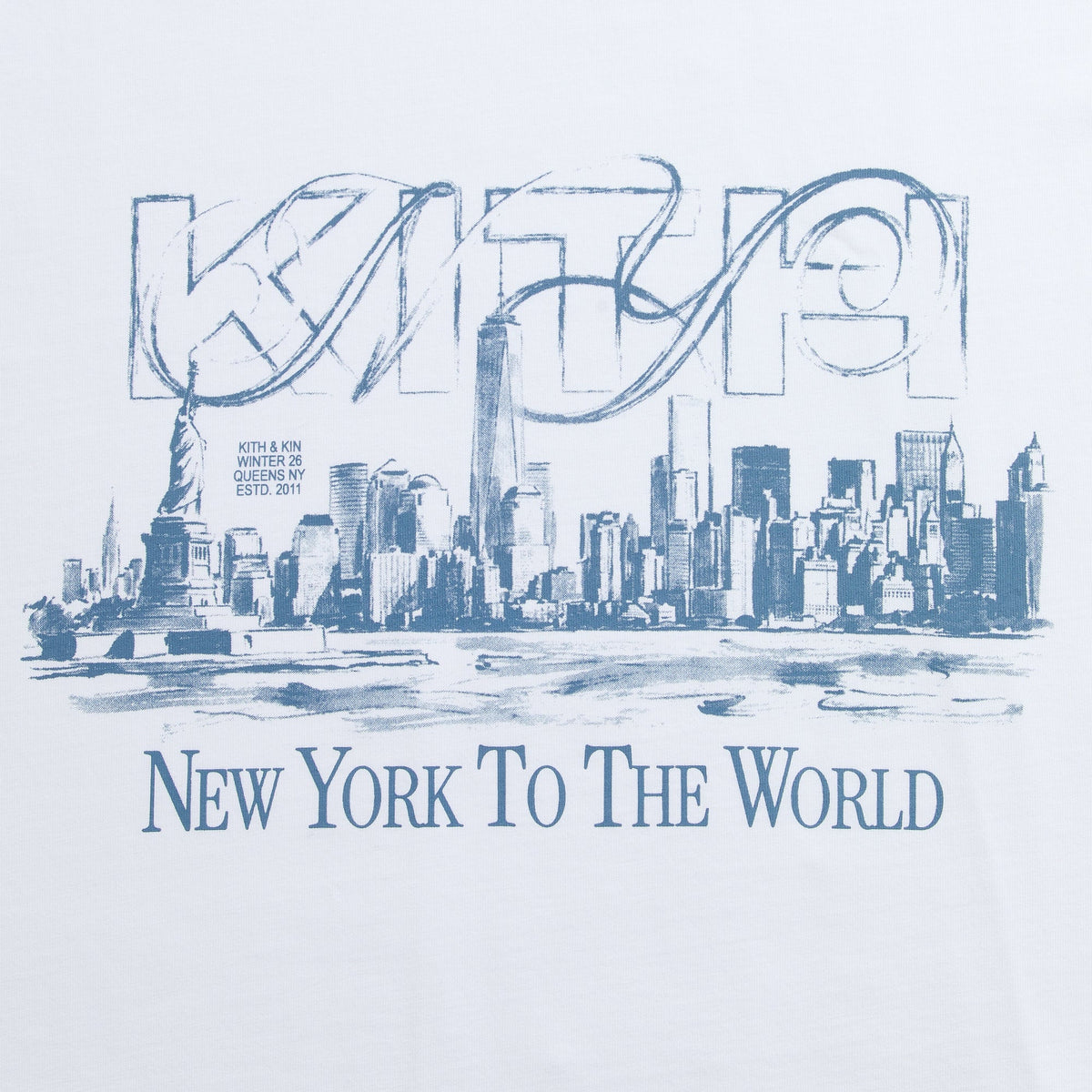 Kith Skyline Vintage Tee - White