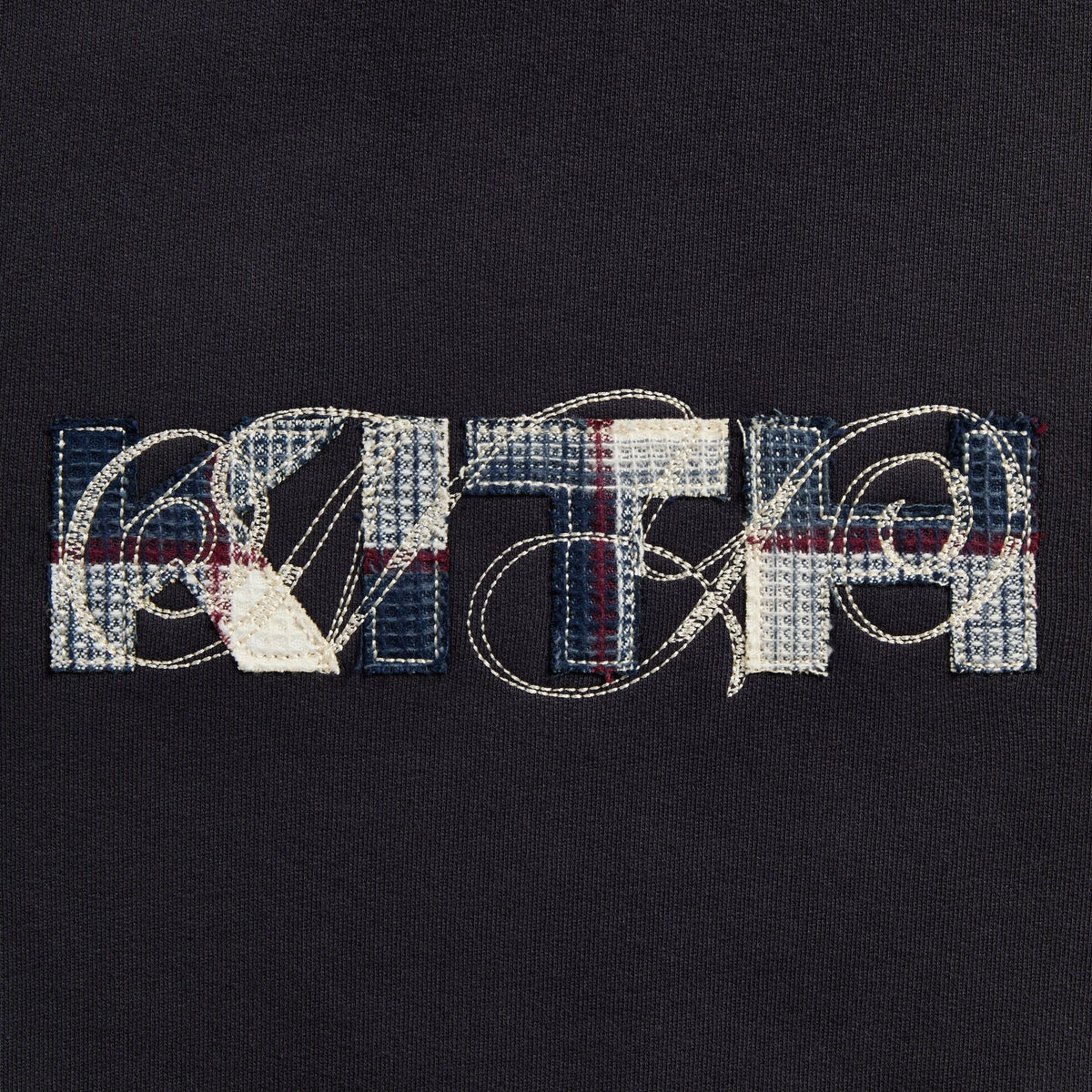 Kith Plaid Stitch Nelson Crewneck - Placid - PH