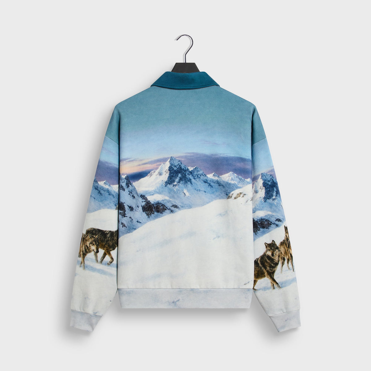 Kith Wolves All-Over Printed Nelson Rugby Pullover - White