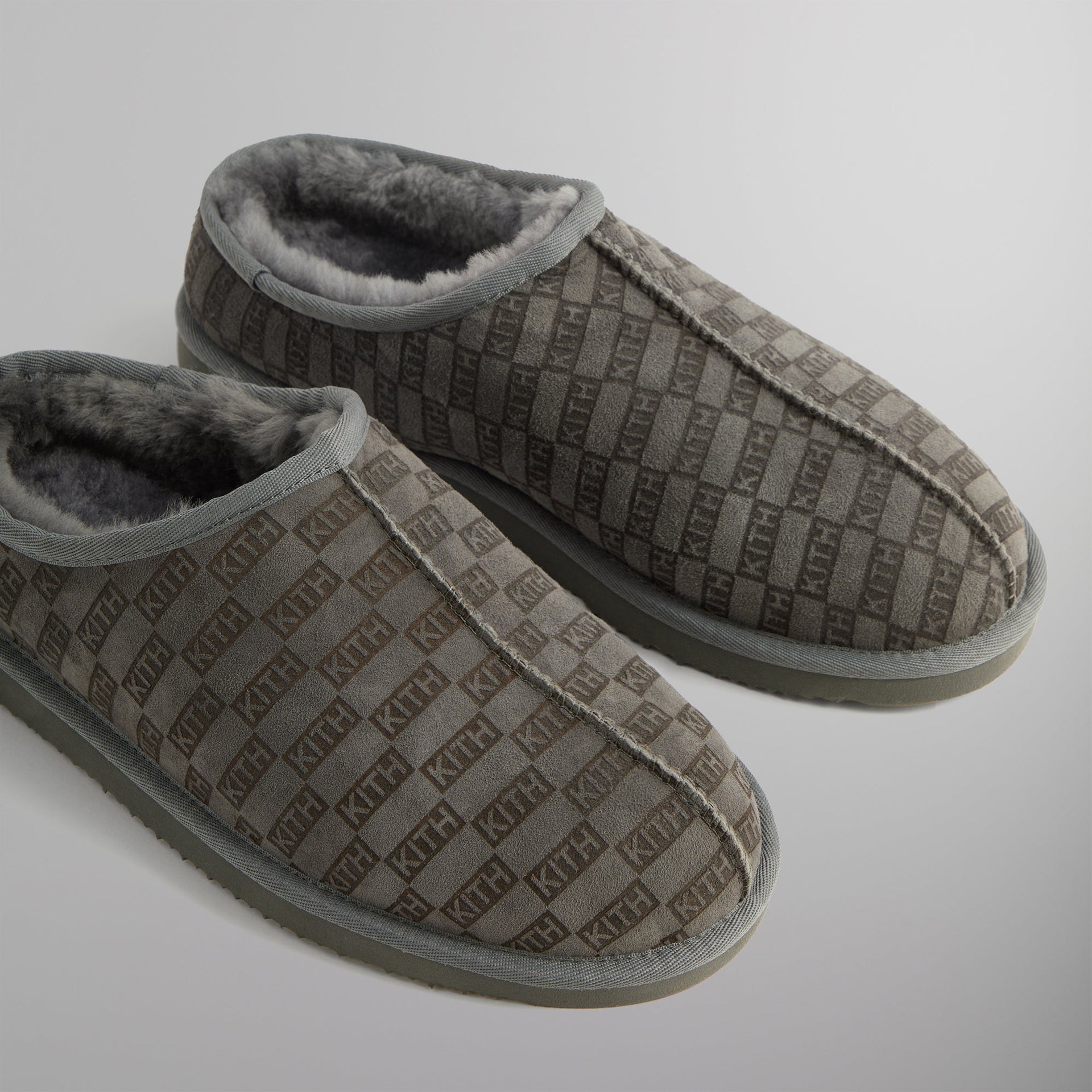 Kith Monogram Shearling Slippers - Idea