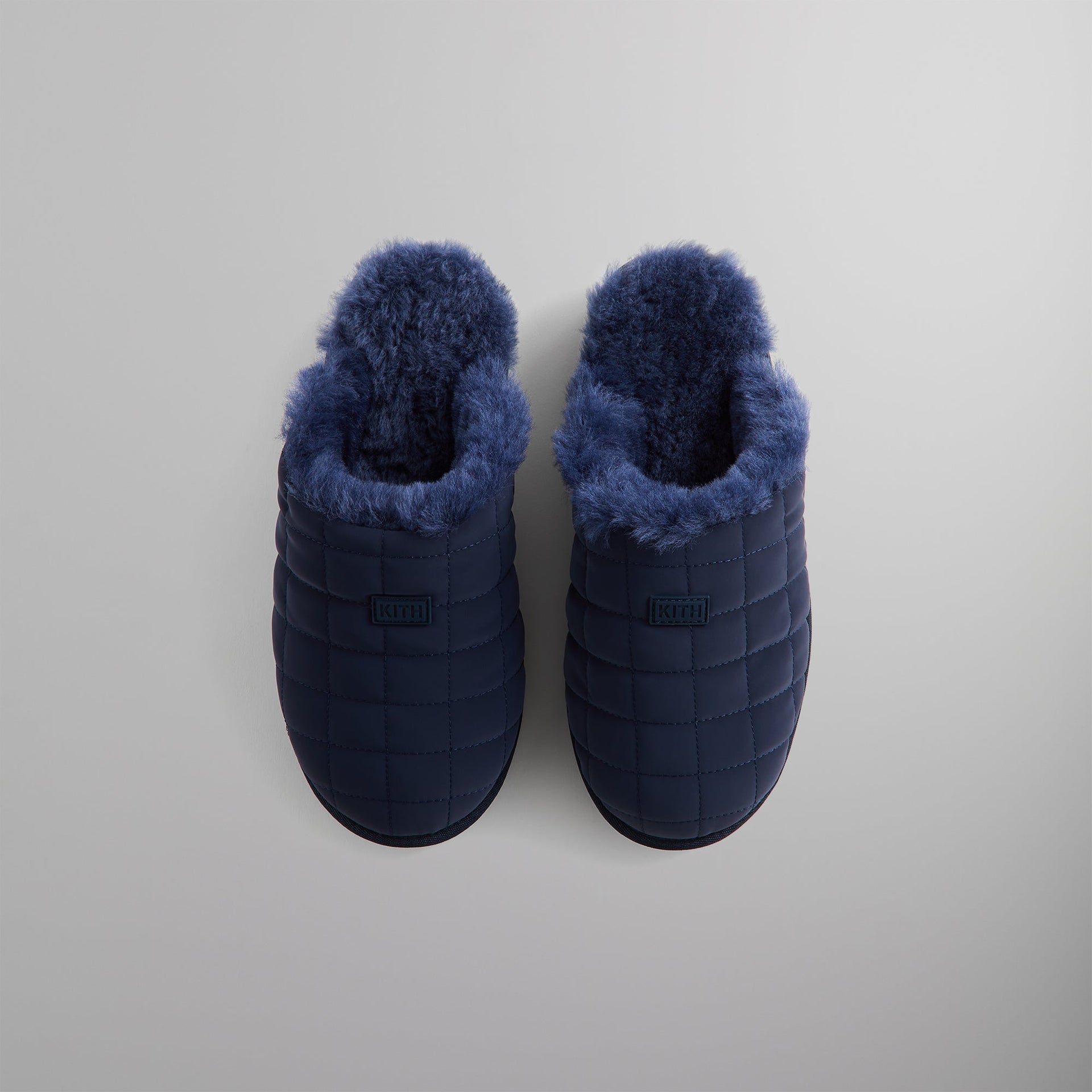 Kith Puffed Logo Slippers - Nocturnal