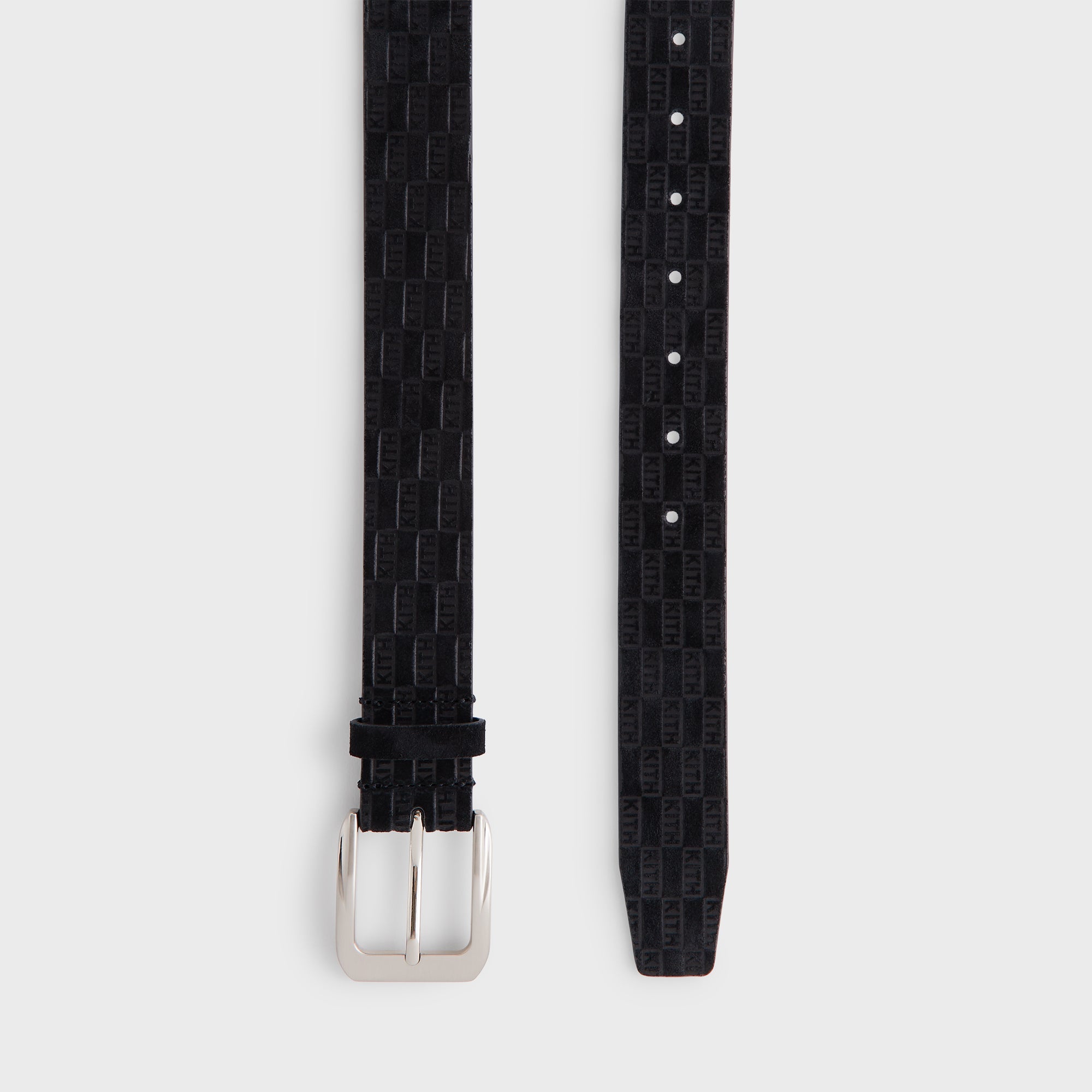 Kith Monogram Suede Leather Belt - Black – Kith Canada