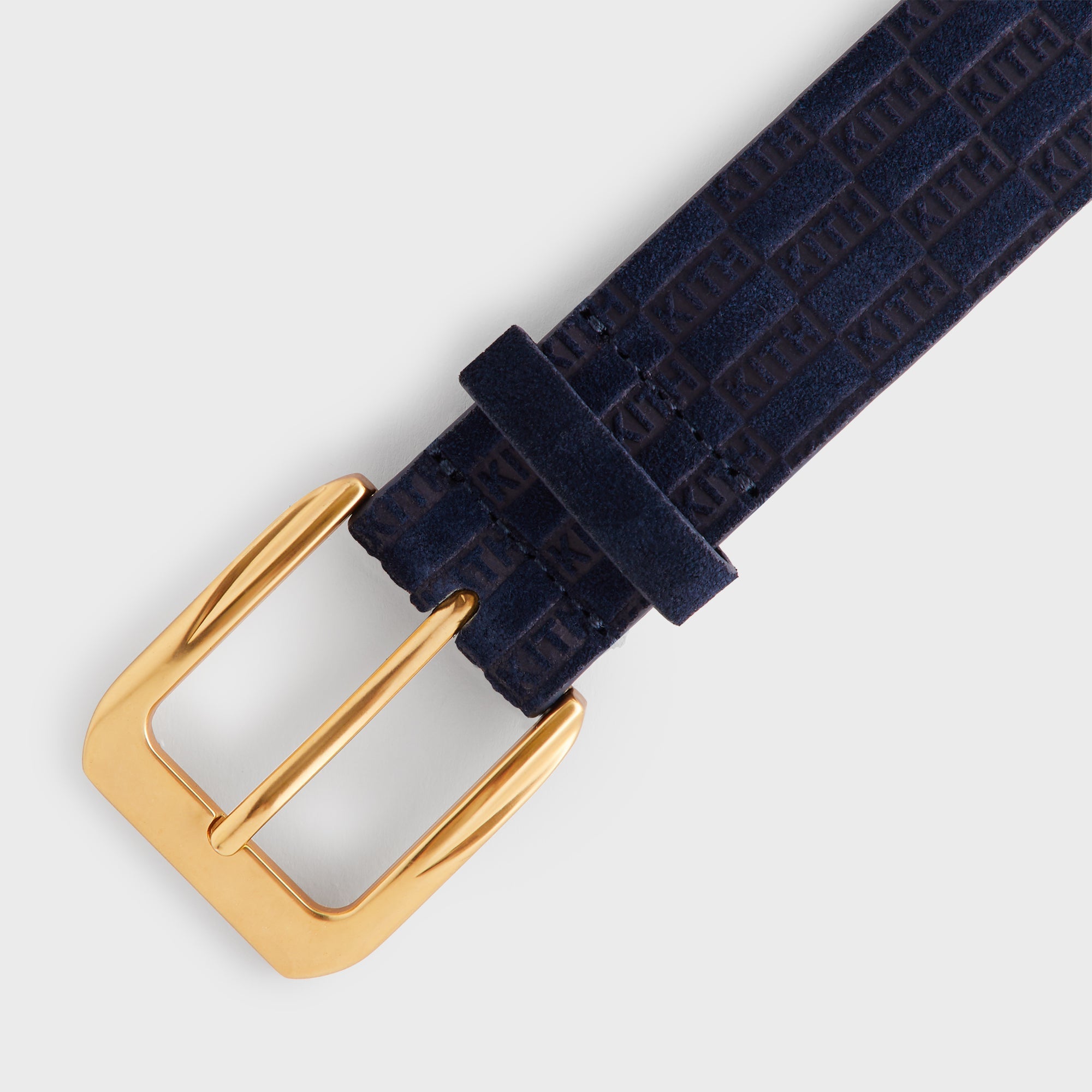 Kith Monogram Suede Leather Belt - Ink – Kith Canada