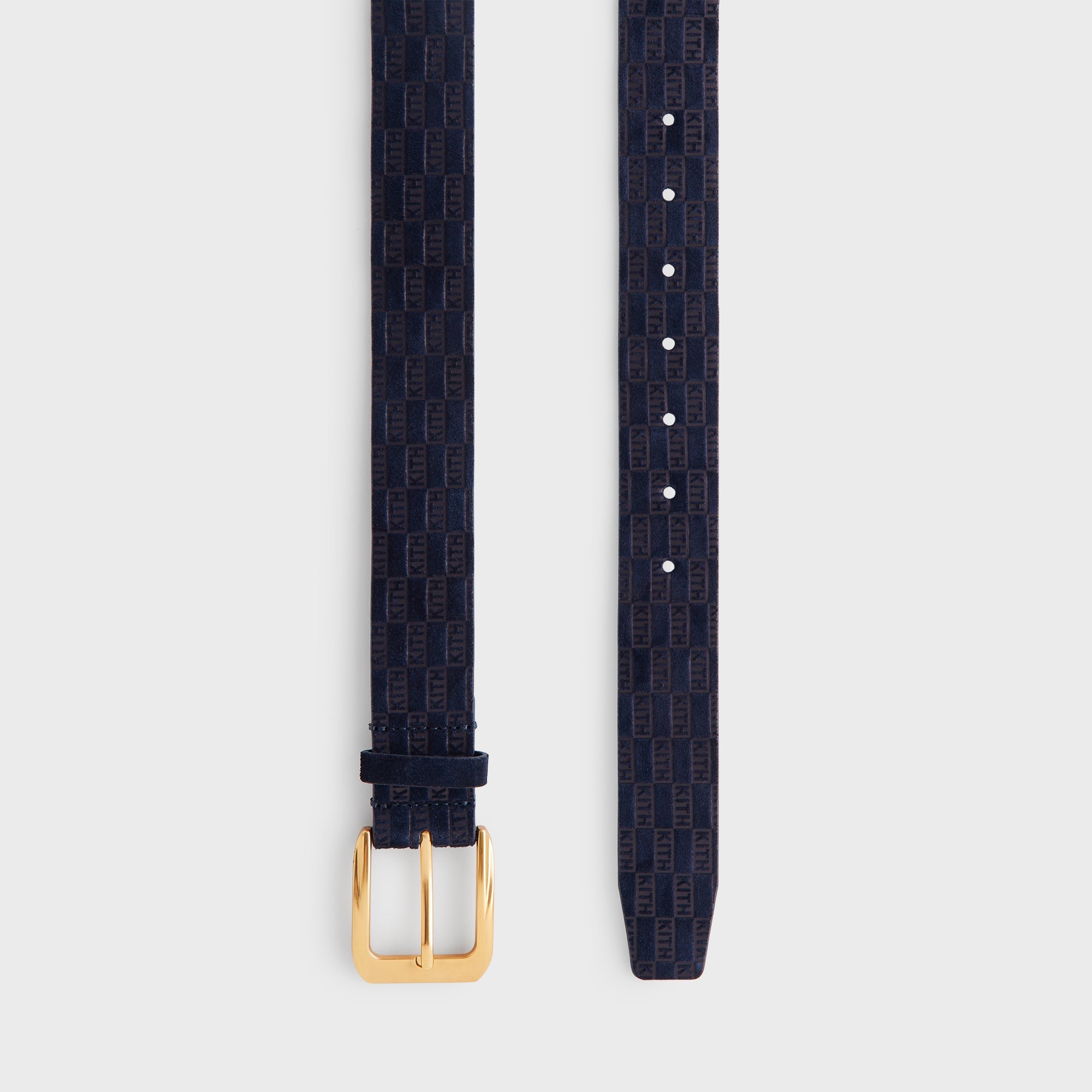 Kith Monogram Suede Leather Belt - Ink – Kith Canada