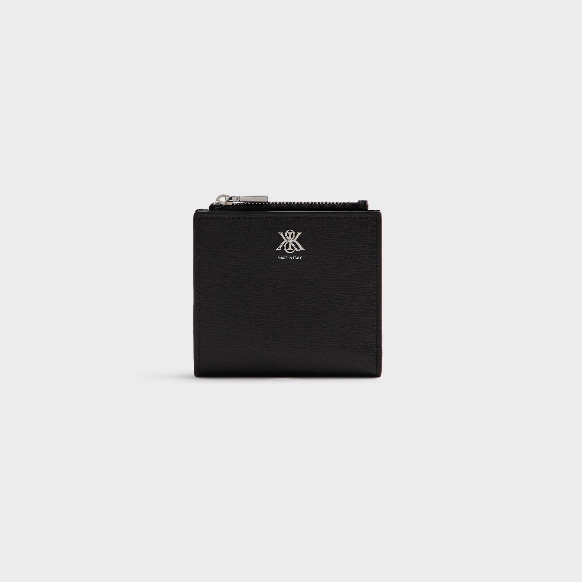 Kithmas Saffiano Leather Snap Wallet - Black - PH