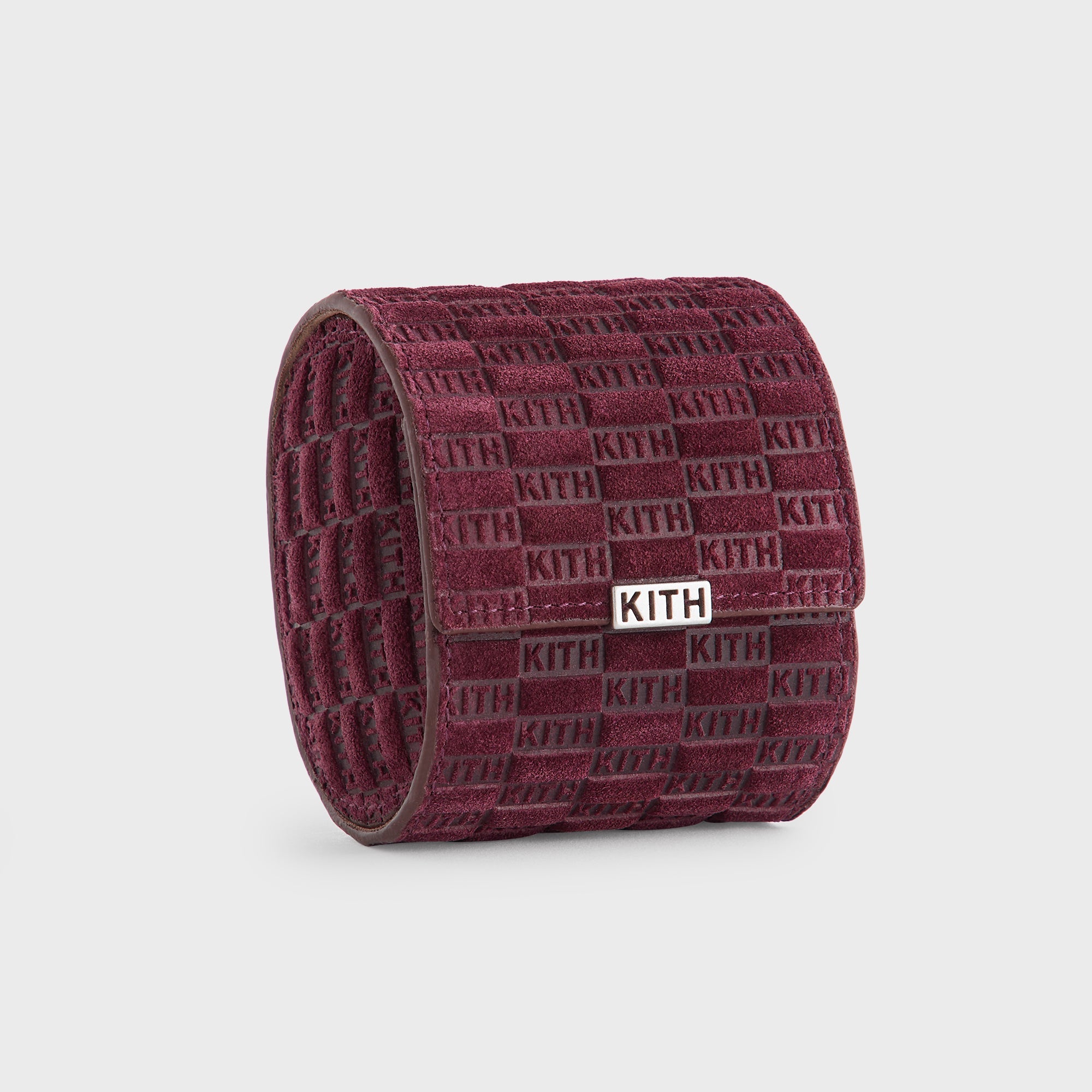 Kith Monogram Suede Leather Single Watch Roll - Magma – Kith Canada