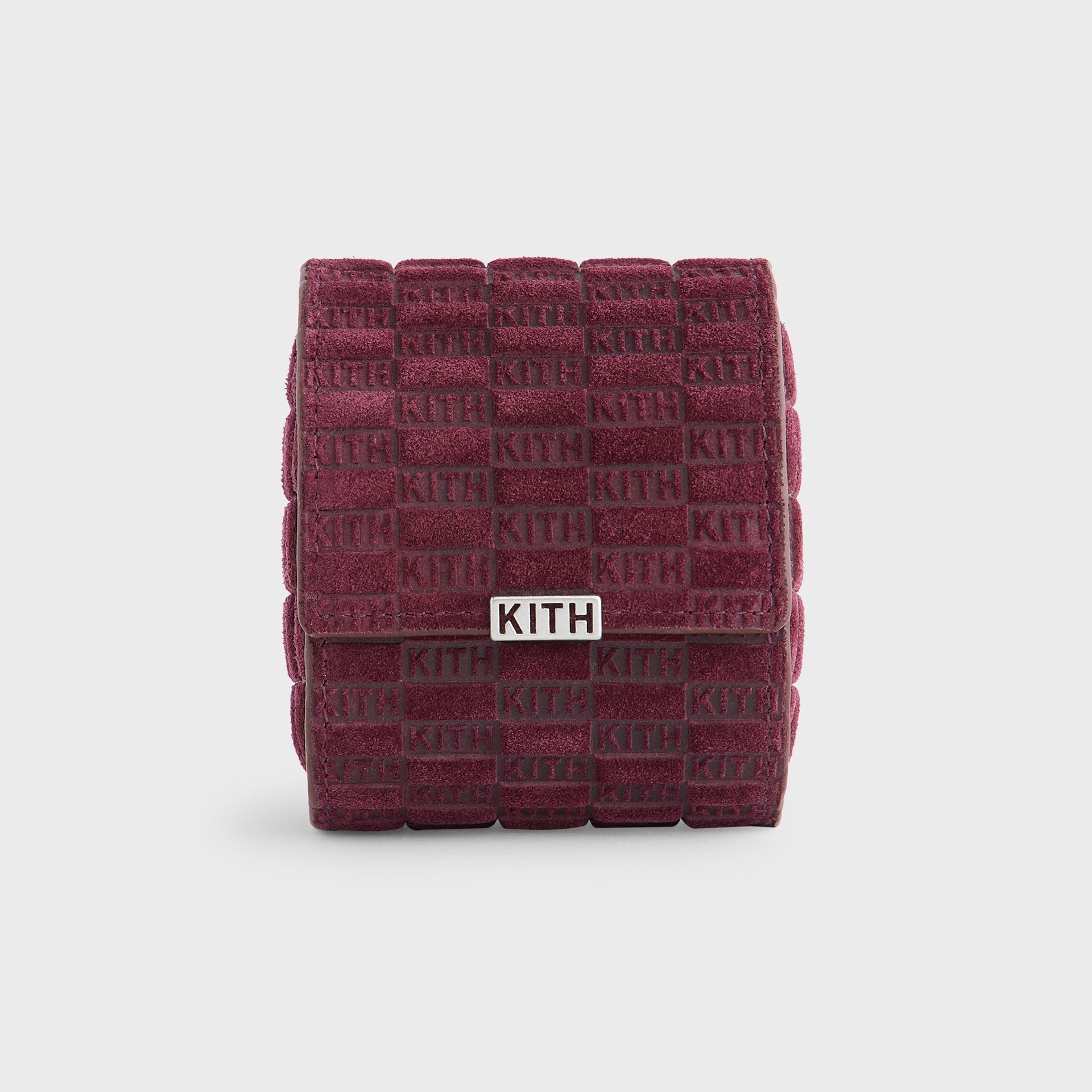Kithmas Monogram Suede Leather Single Watch Roll - Magma - PH