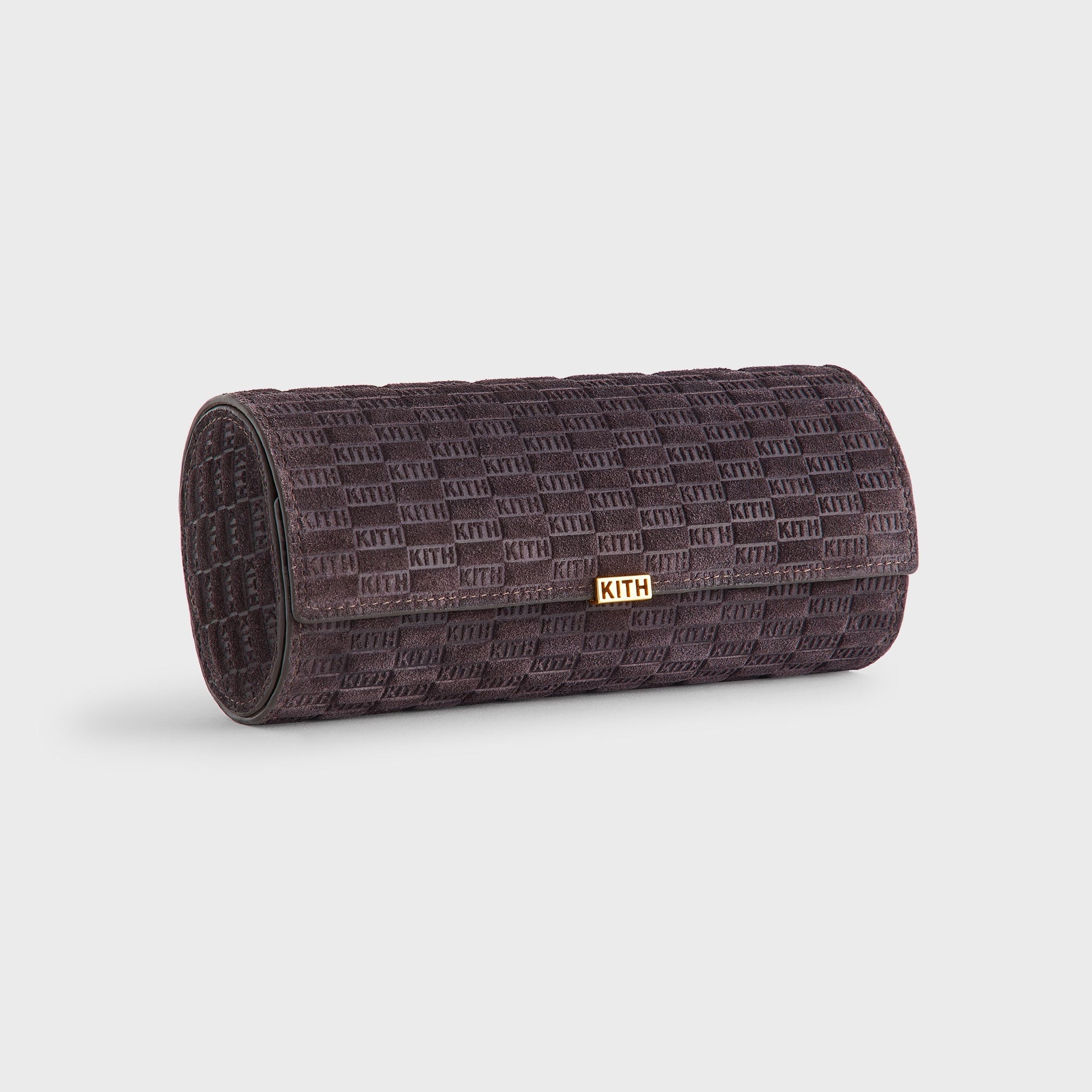 Kithmas Monogram Suede Leather 3-Watch Roll - Incognito - PH