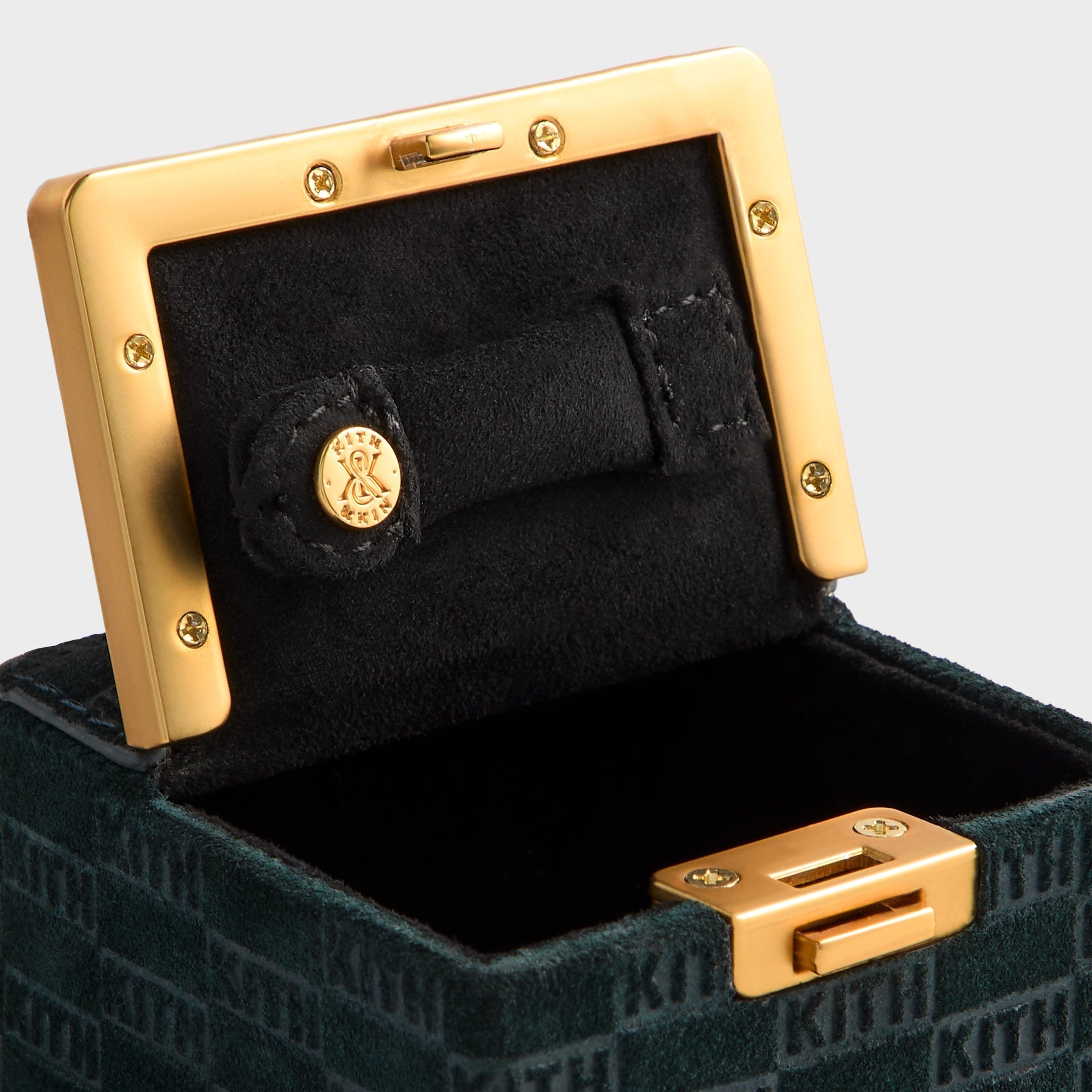 Kithmas Monogram Leather Square Frame Jewelry Case - Stadium - PH