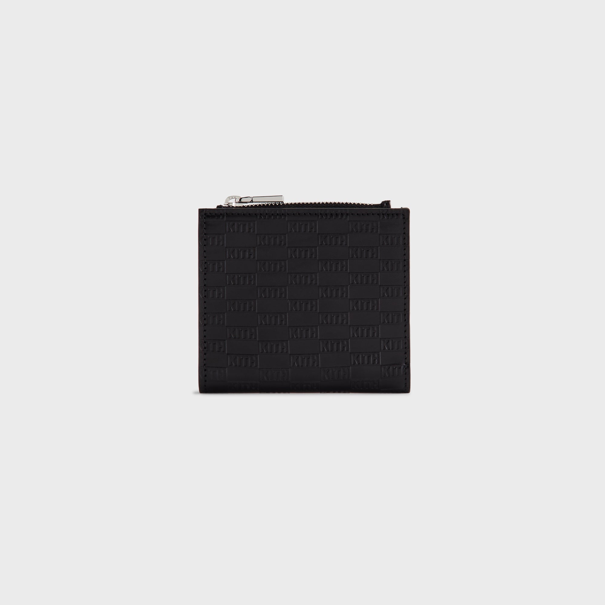 Kith Monogram Leather Snap Wallet - Black – Kith Canada