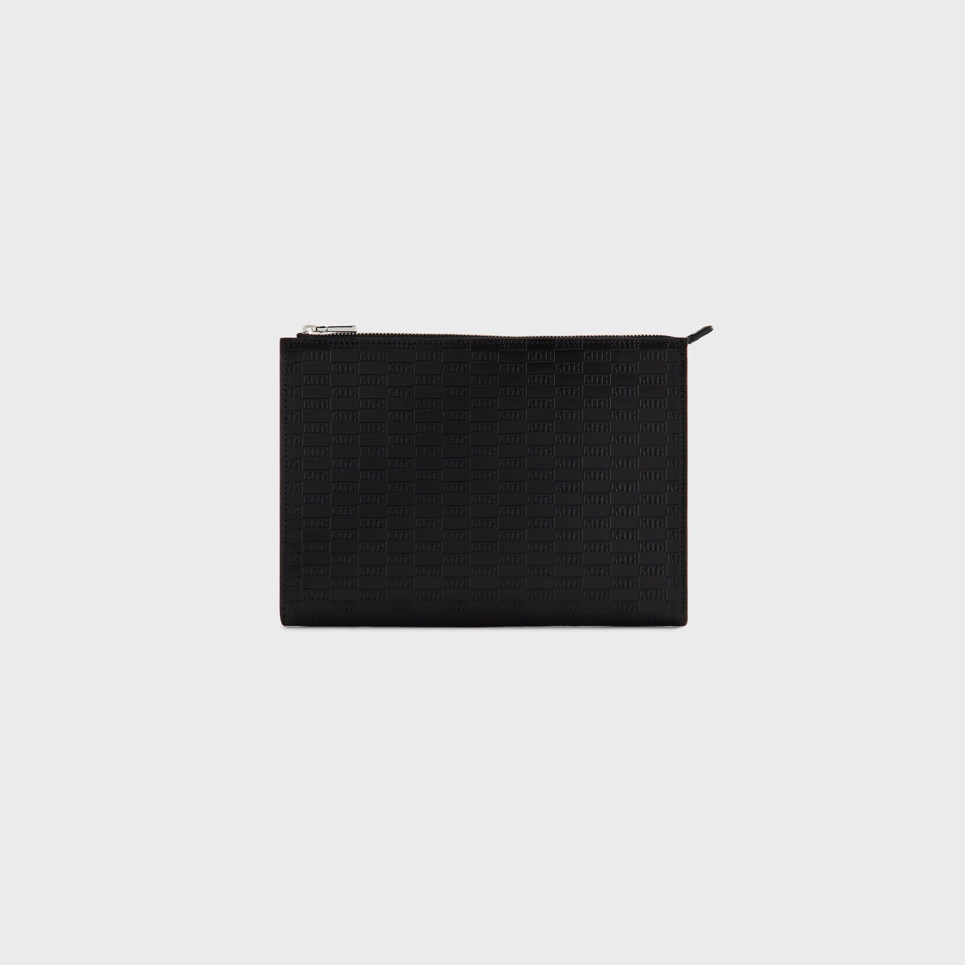 Kithmas Monogram Vachetta Leather Zip Pouch - Black - PH