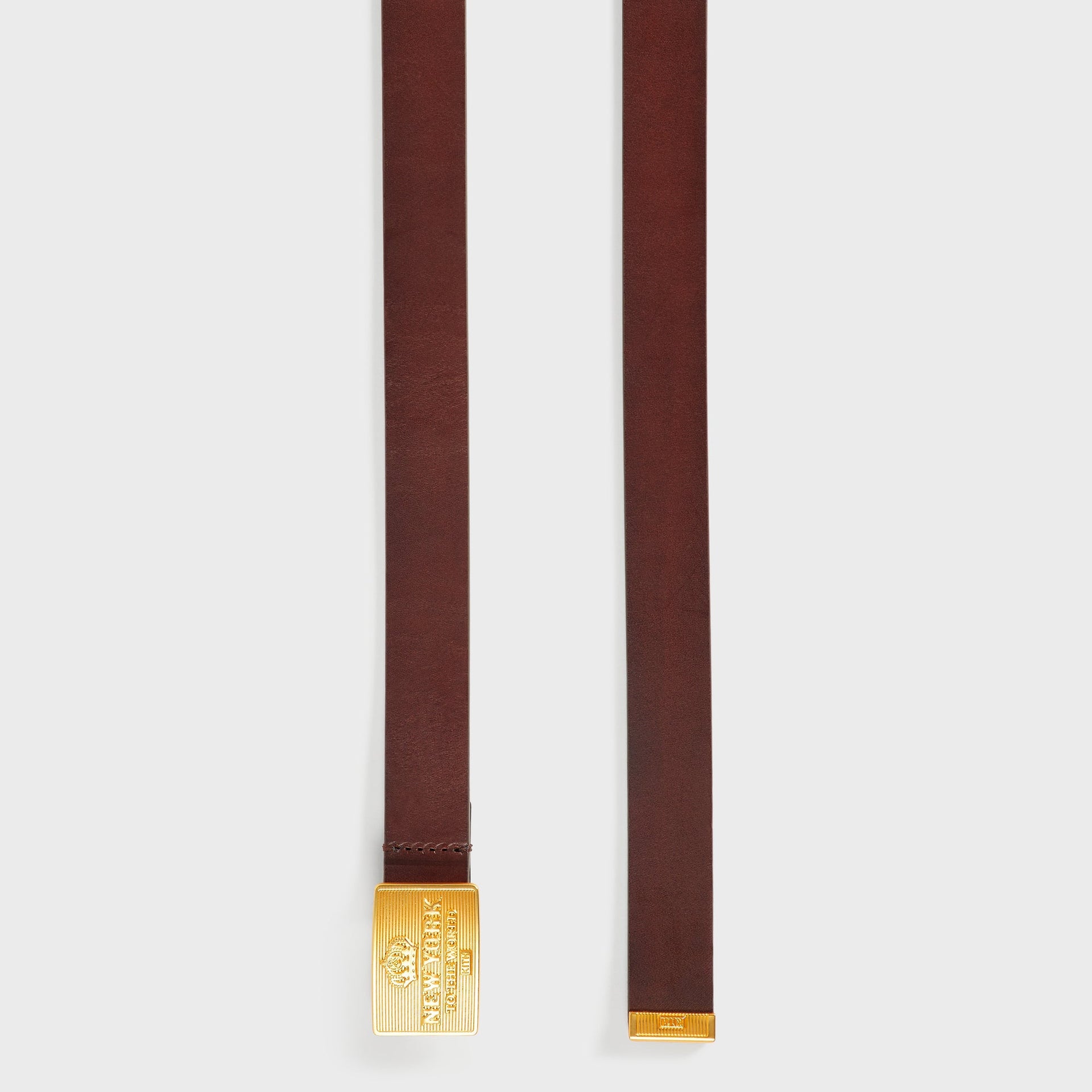 Kith New York Plaque Belt - Walnut