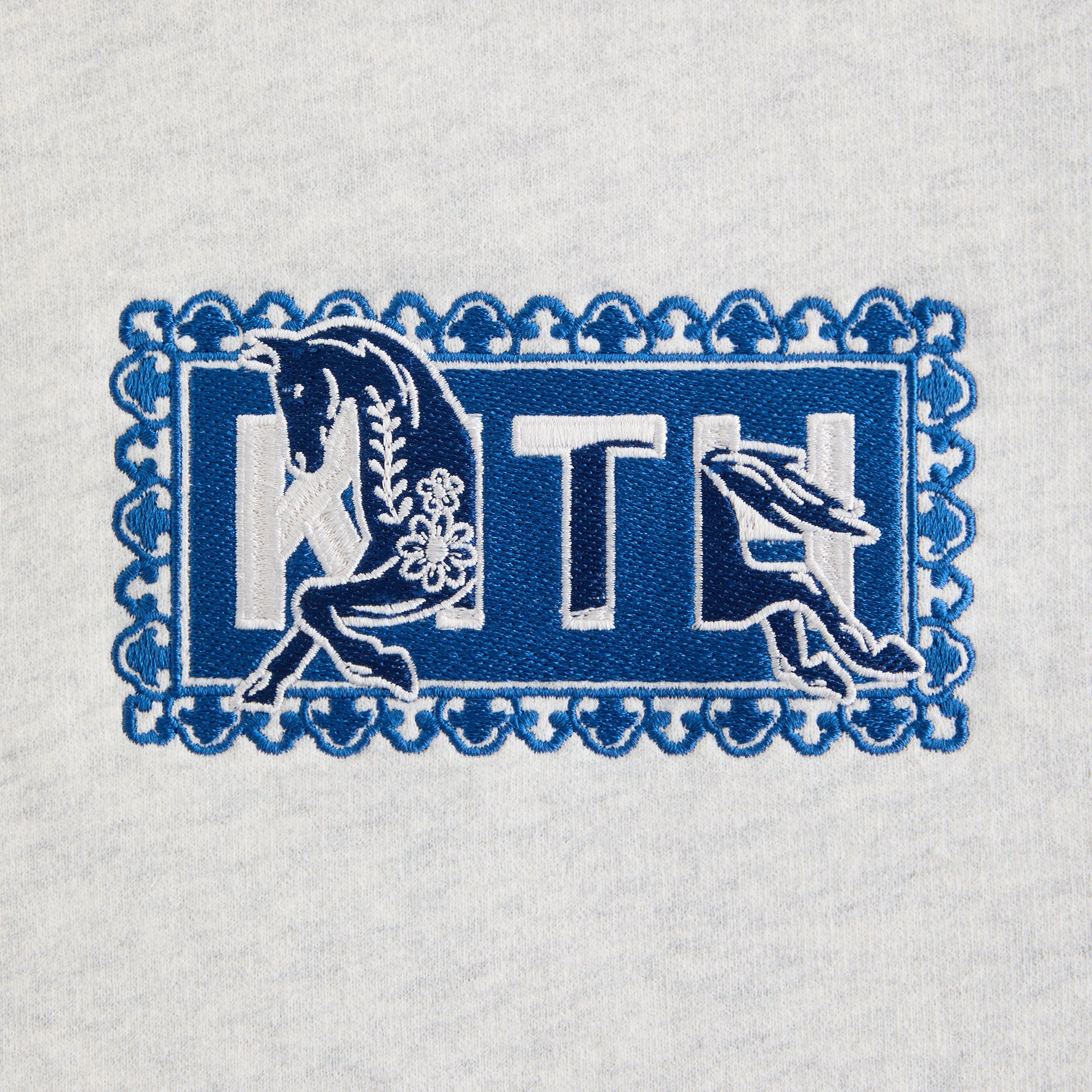 Kith Treats Year of the Horse Nelson Crewneck - Light Heather Grey