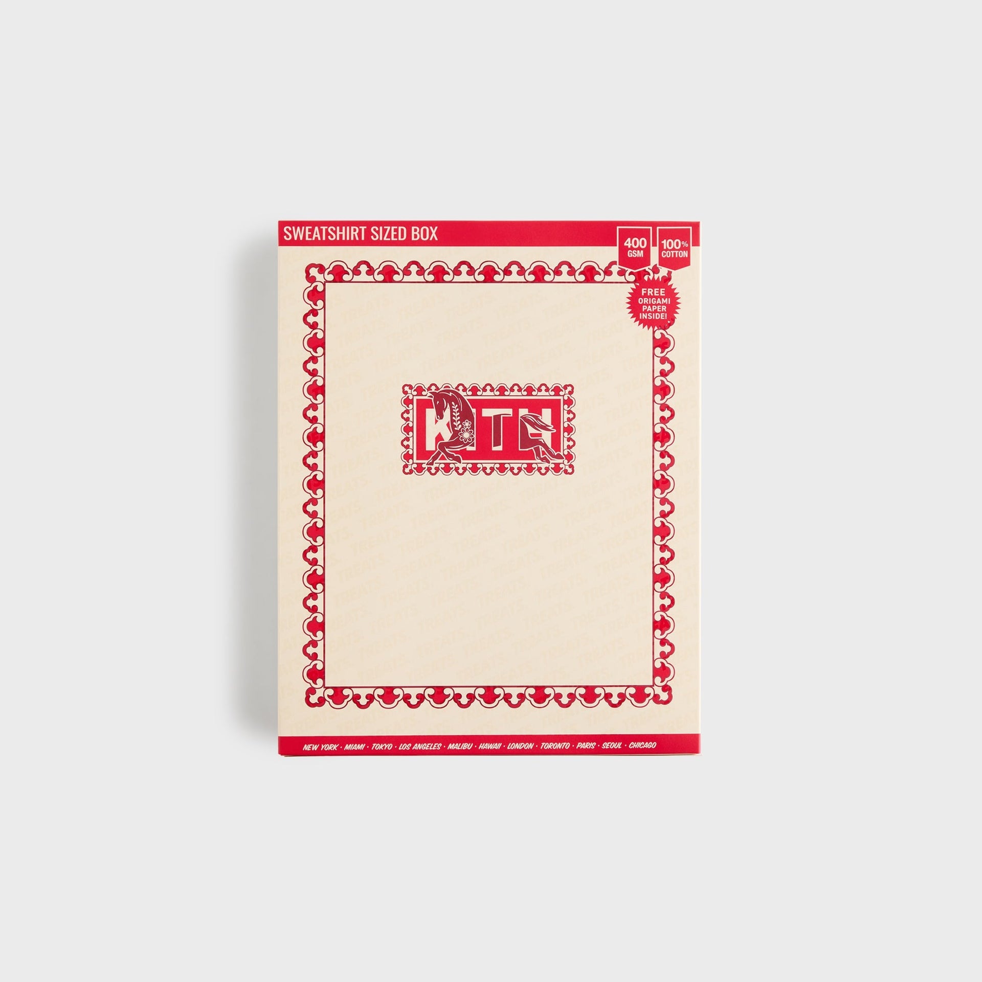 Kith Treats Year of the Horse Nelson Crewneck - Light Heather Grey - PH