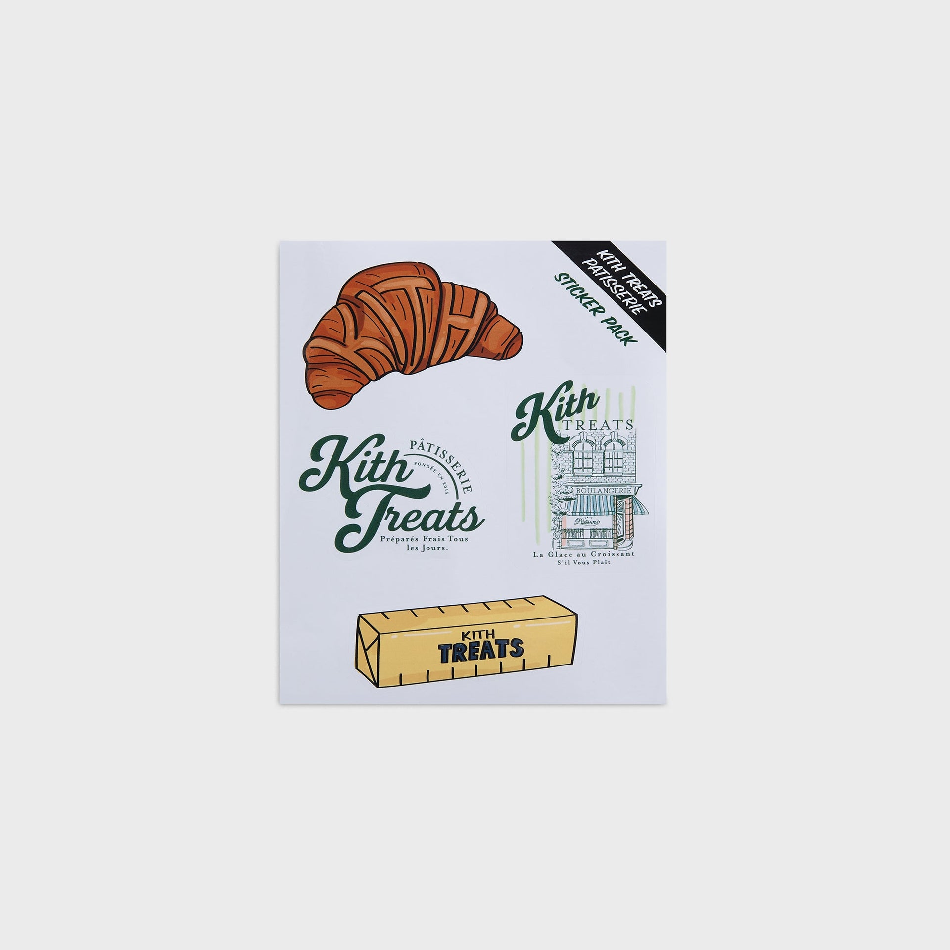 Kith Treats Croissant Long Sleeve Pocket Tee - Sandrift