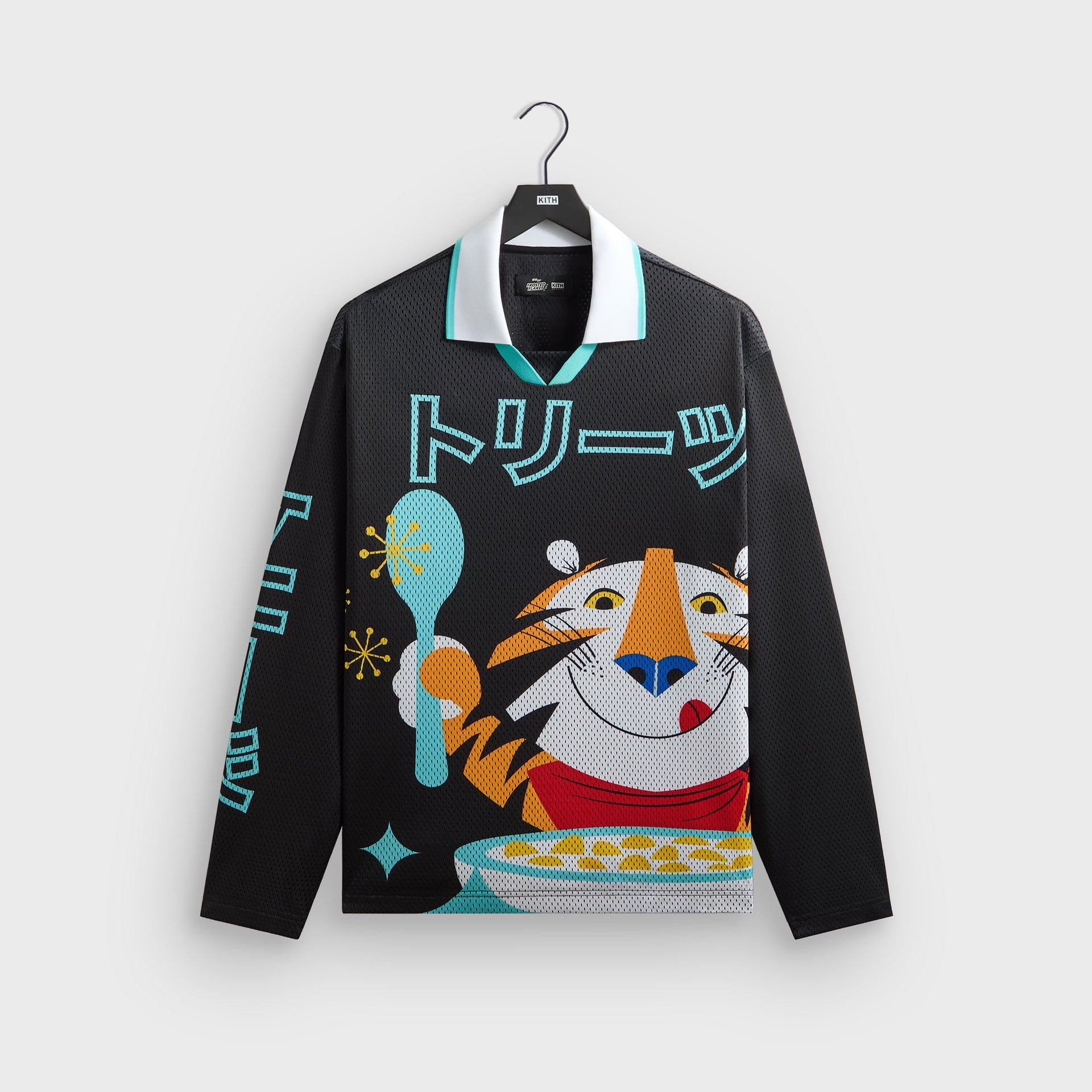 Kith Treats for Kellogg’s Frosted Flakes® Cereal & Tony the Tiger® Long Sleeve Edison Jersey - Black